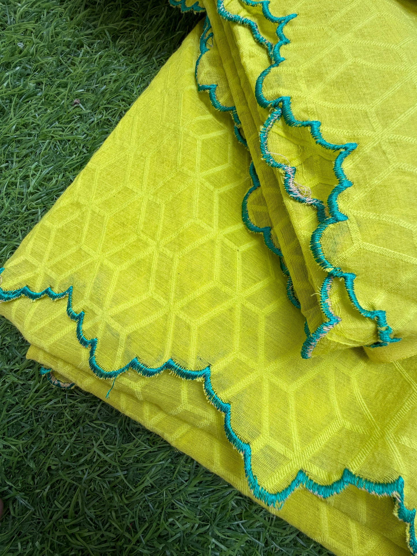 Cotton jacquard kurta Bottom and dupatta