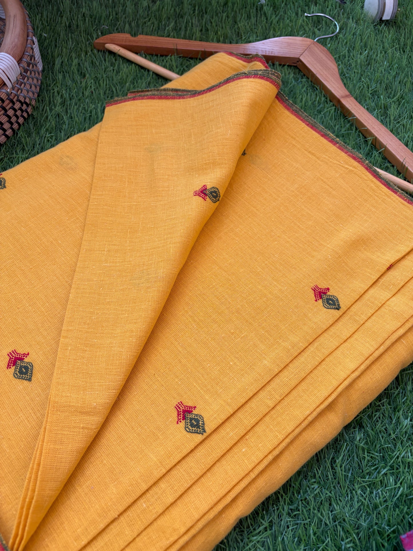 Handwoven organic kala Cotton fabric