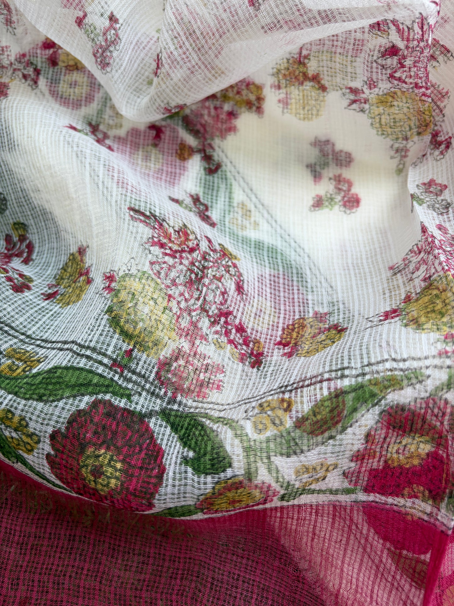 Cotton kurta fabric kota dupatta