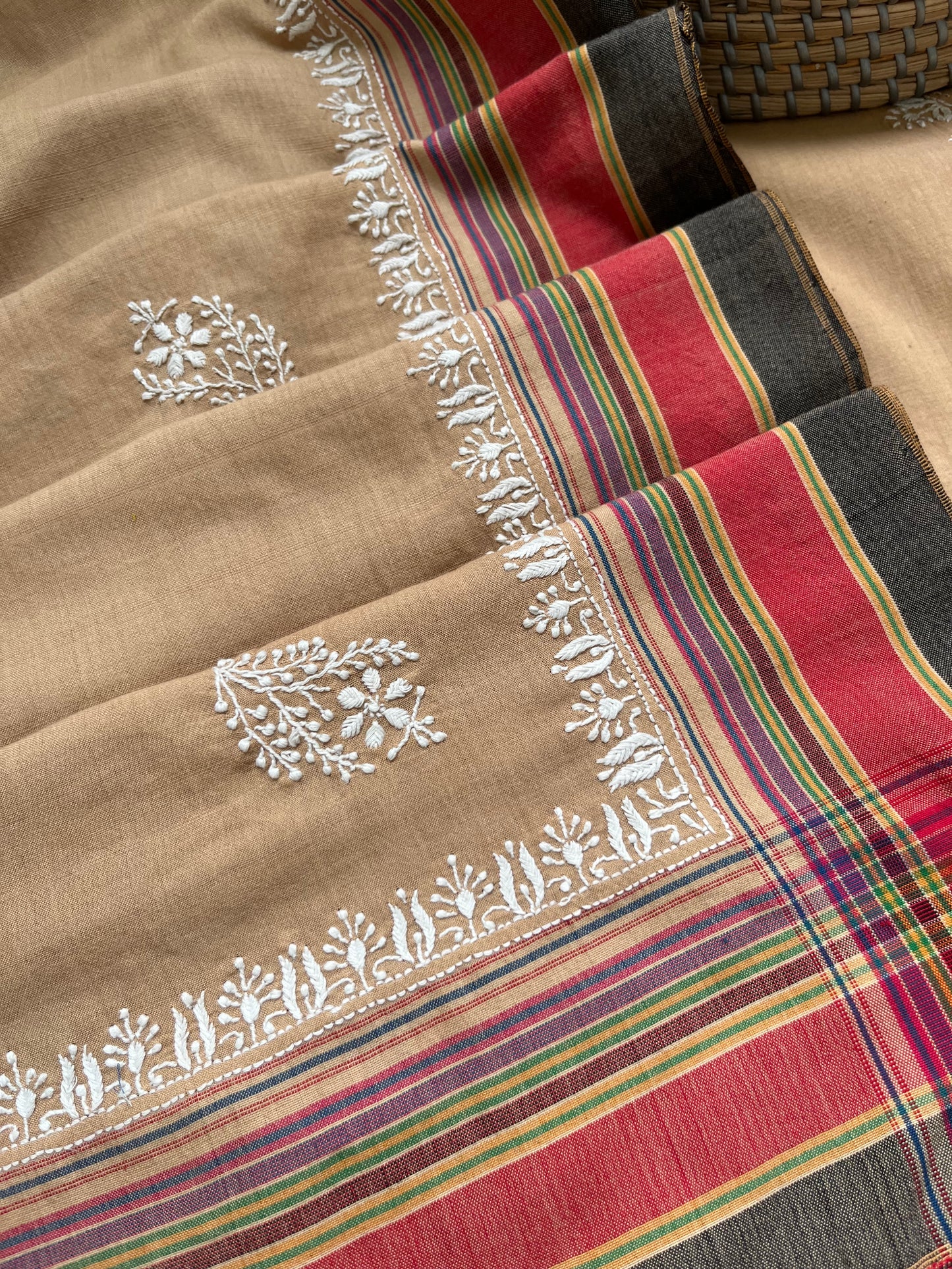 Kala cotton chikan Kurta dupatta