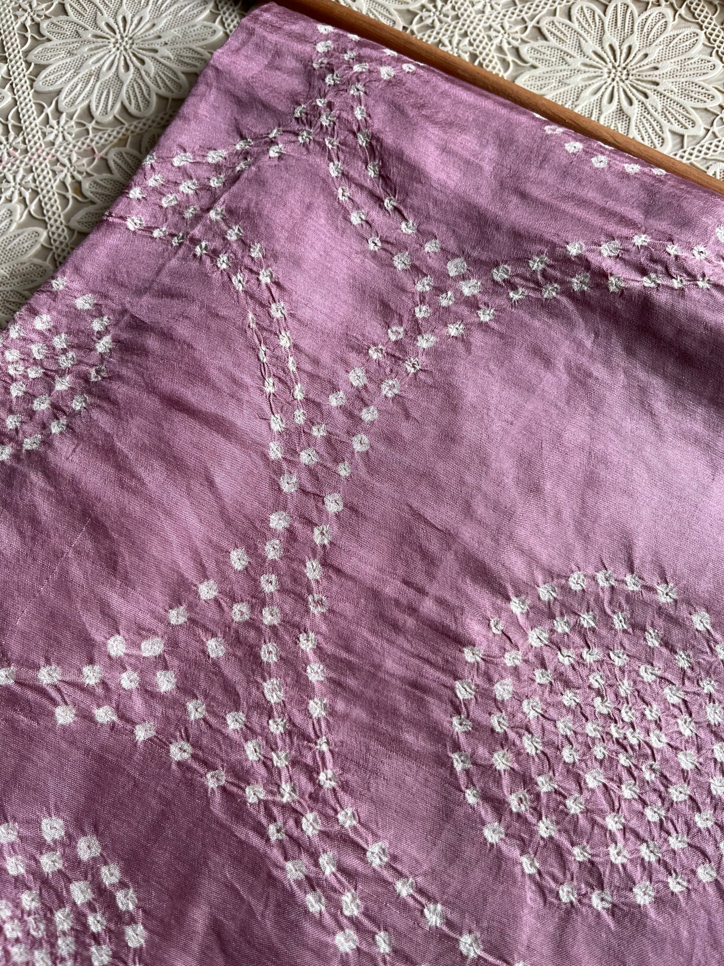 Mulberry Silk bandhani kurta