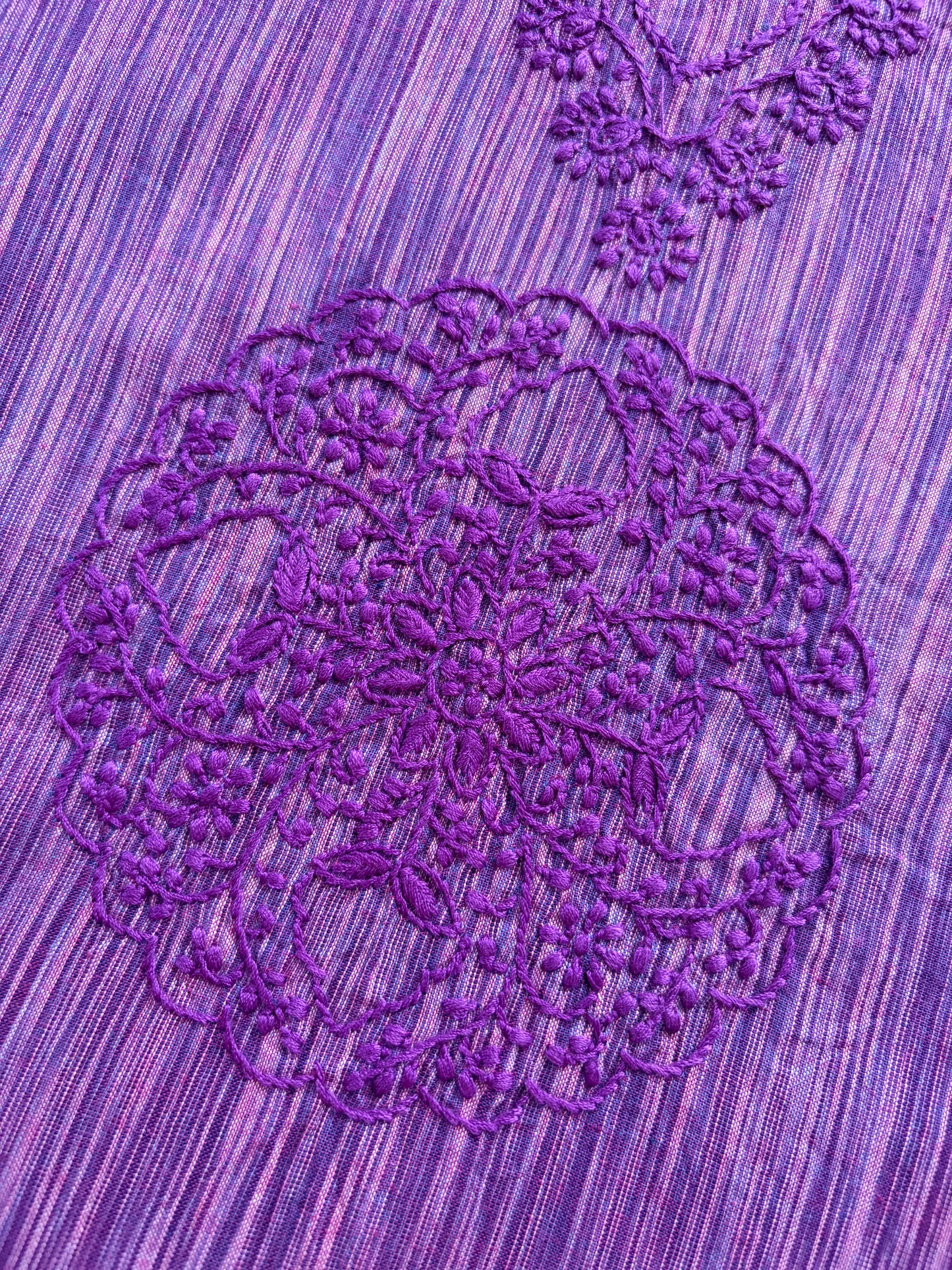 Chikankari mangalgiri cotton Kurta