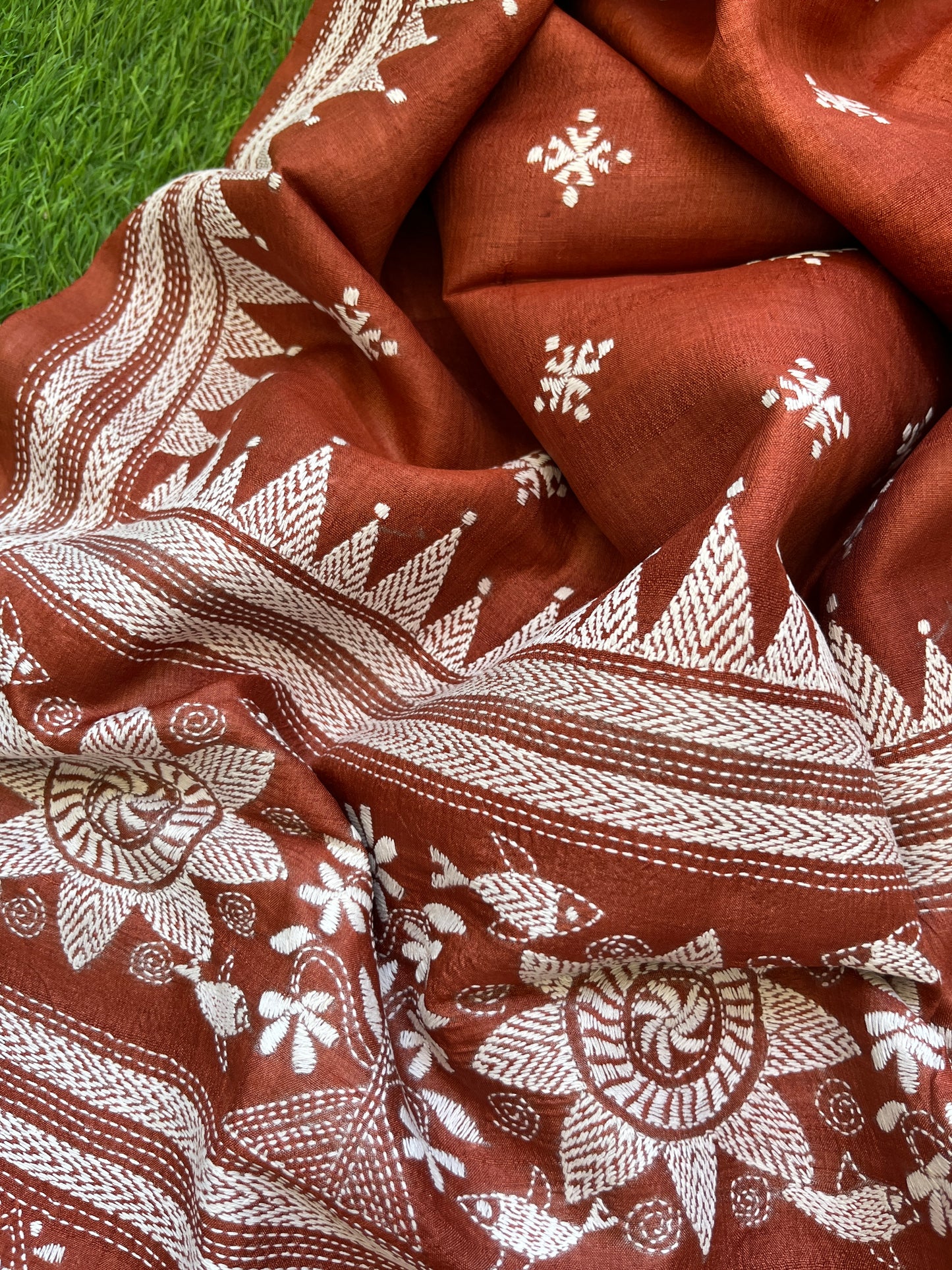 Silk Kantha Dupatta