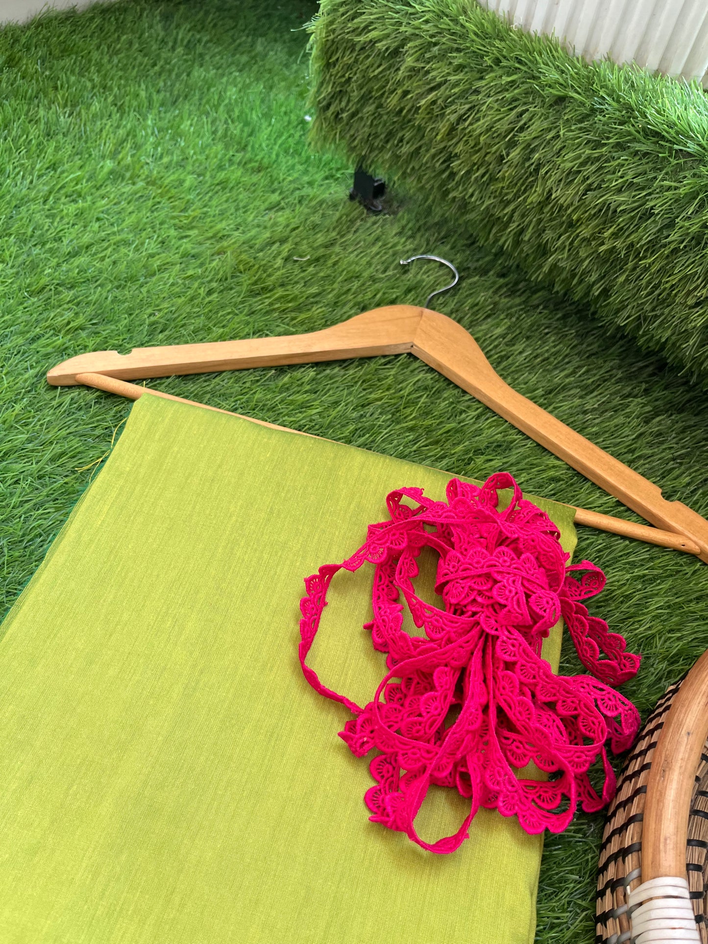 Cotton Silk plain fabric