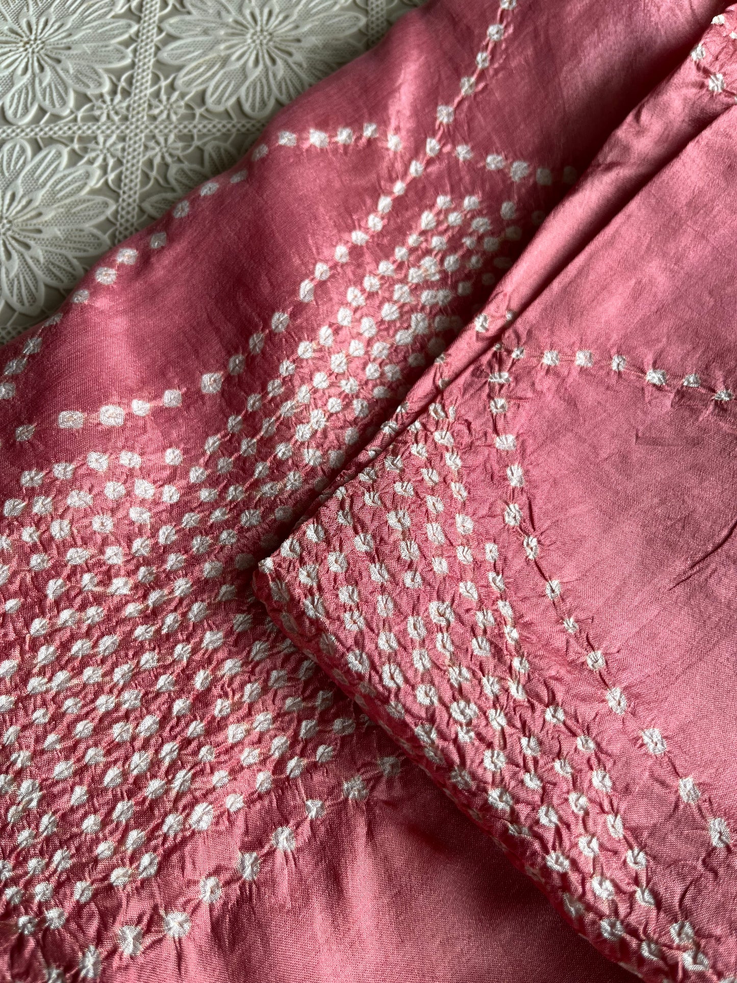 Mulberry Silk bandhani kurta
