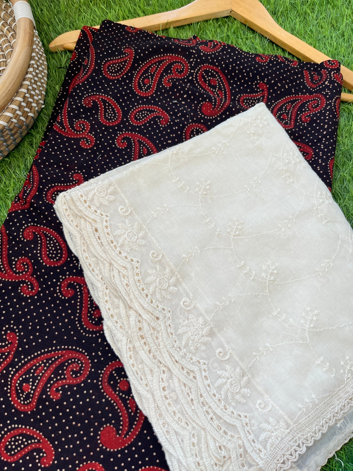 Kurta Bottom scalloped Dupatta