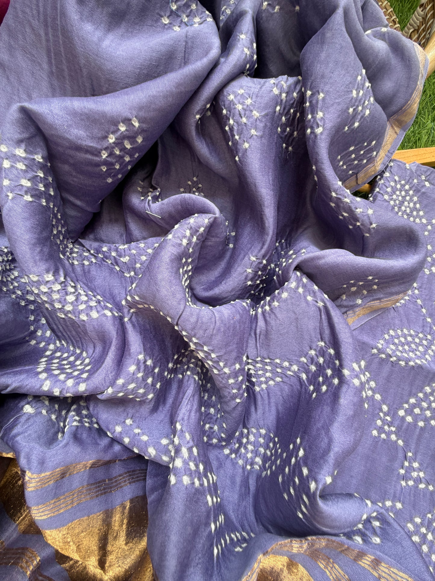 Chanderi Bandhani kurta dupatta