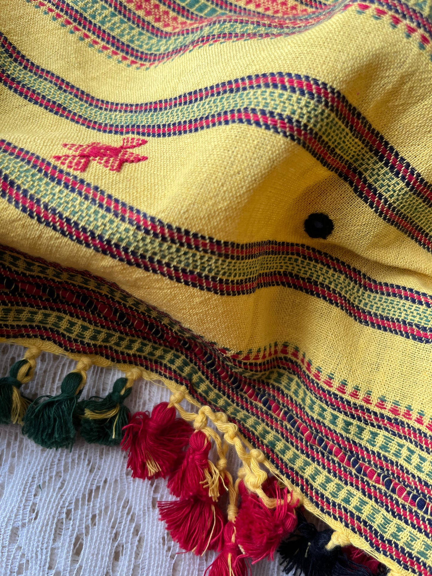 Handwoven organic kala Cotton kurta bottom dupatta