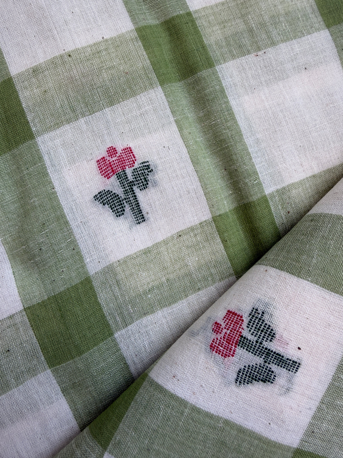 Jaamdani mul fabric
