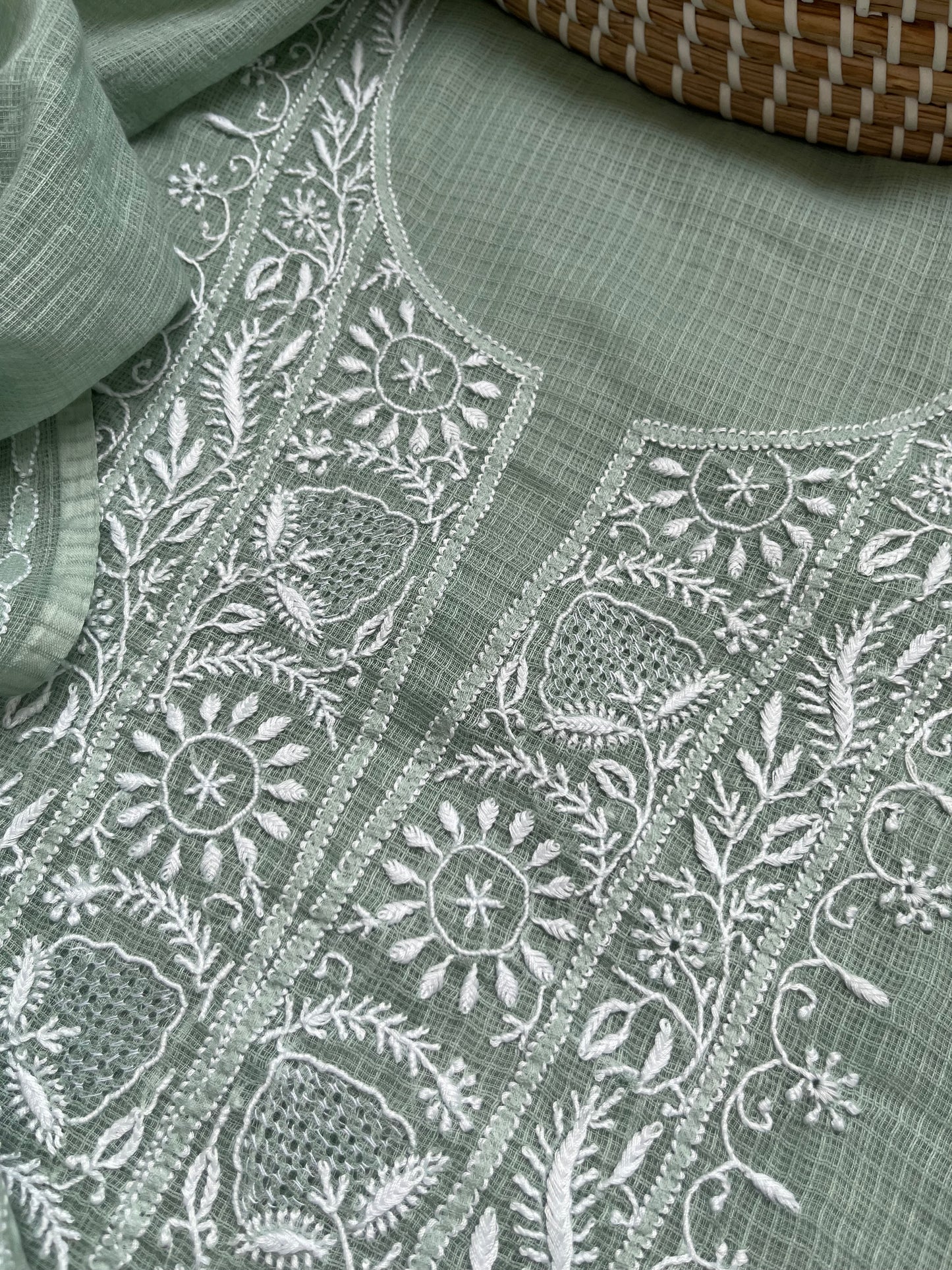 Kota Chikankari Kurta Dupatta