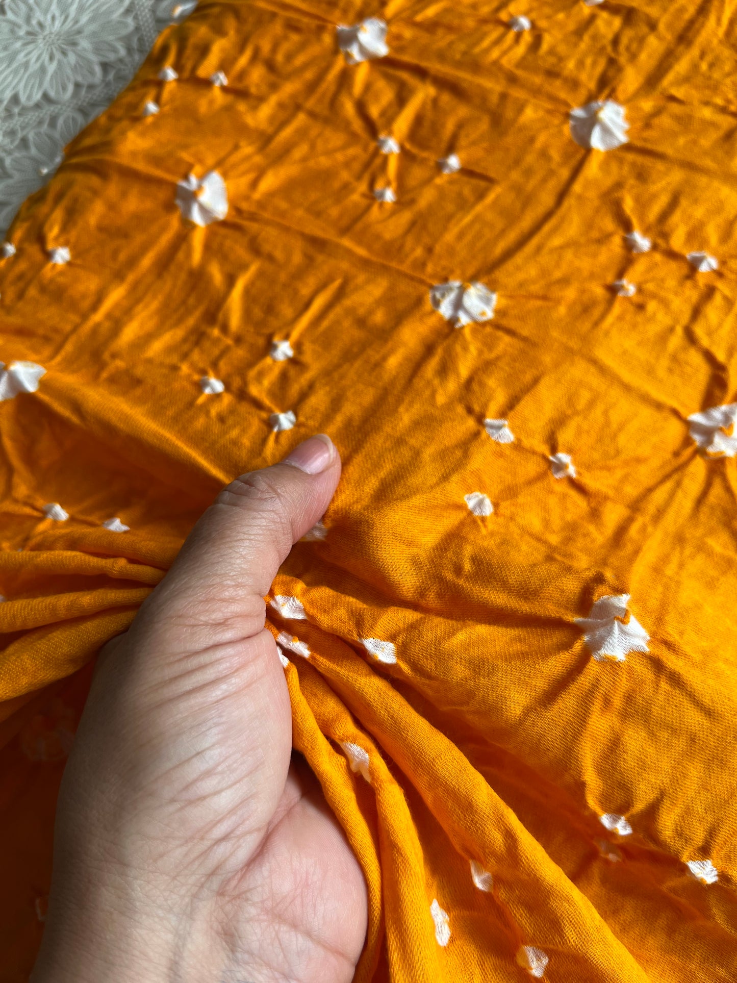 Cotton bandhani kurta