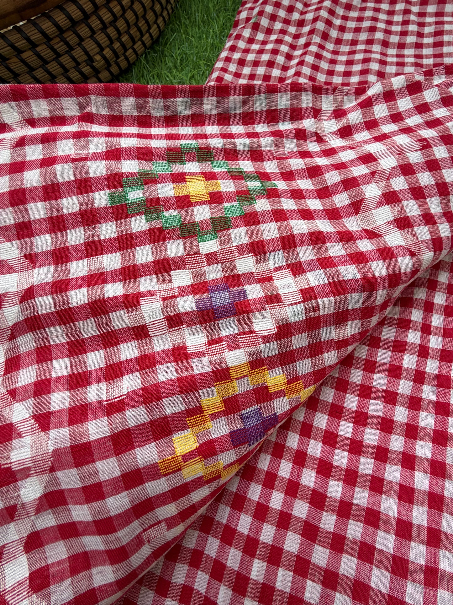 Jaamdani mul fabric