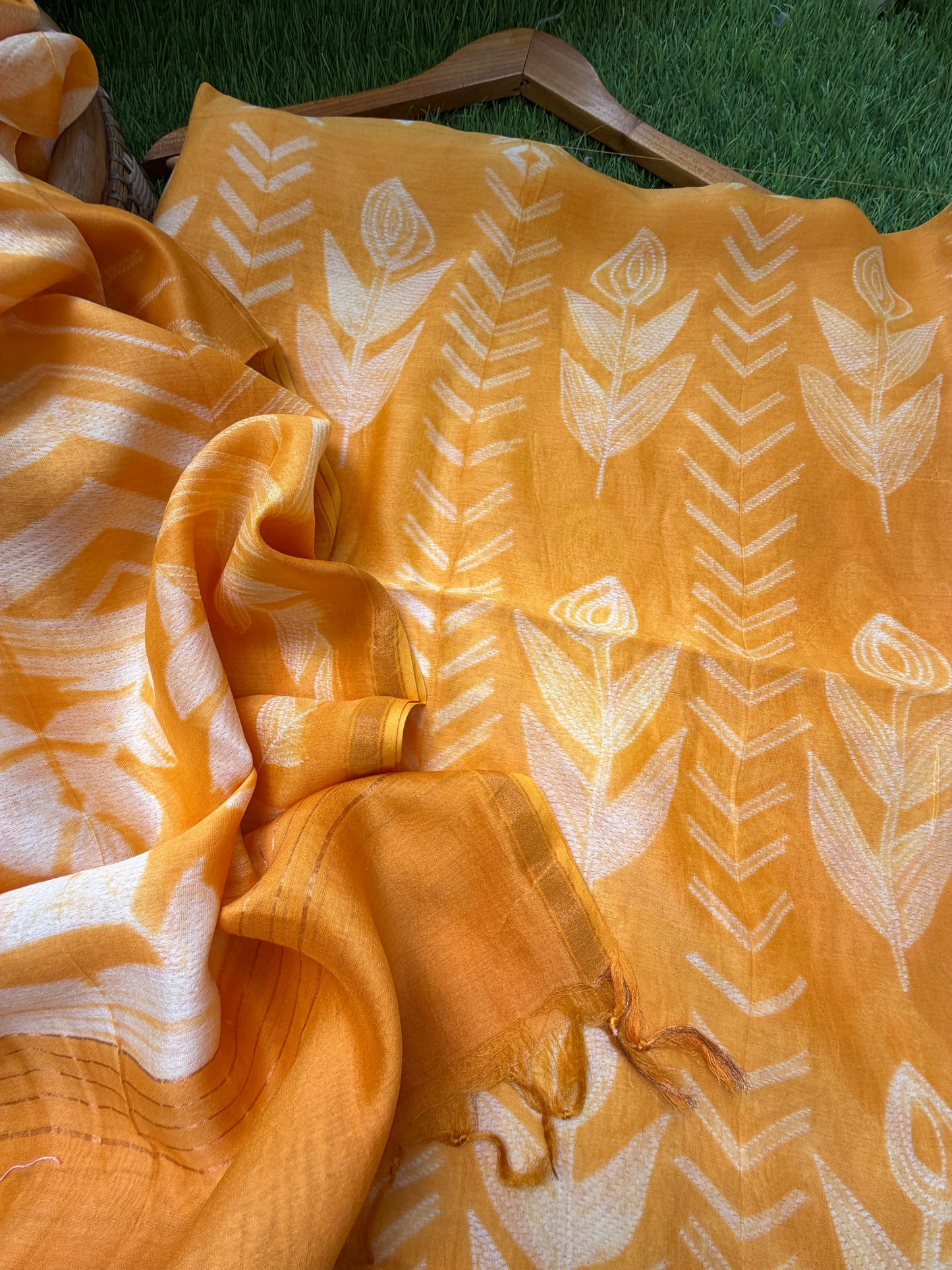 Chanderi Shibori kurta dupatta