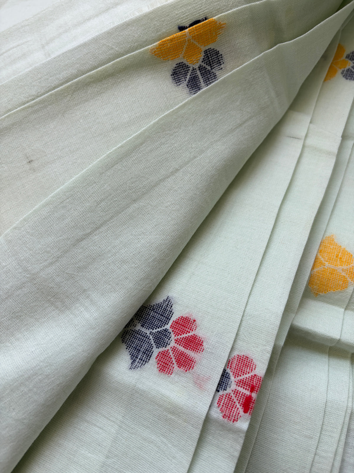 Jaamdani mul fabric