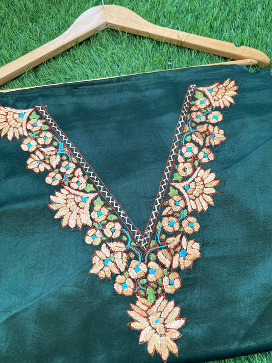 Mashru Silk kashmiri work kurta