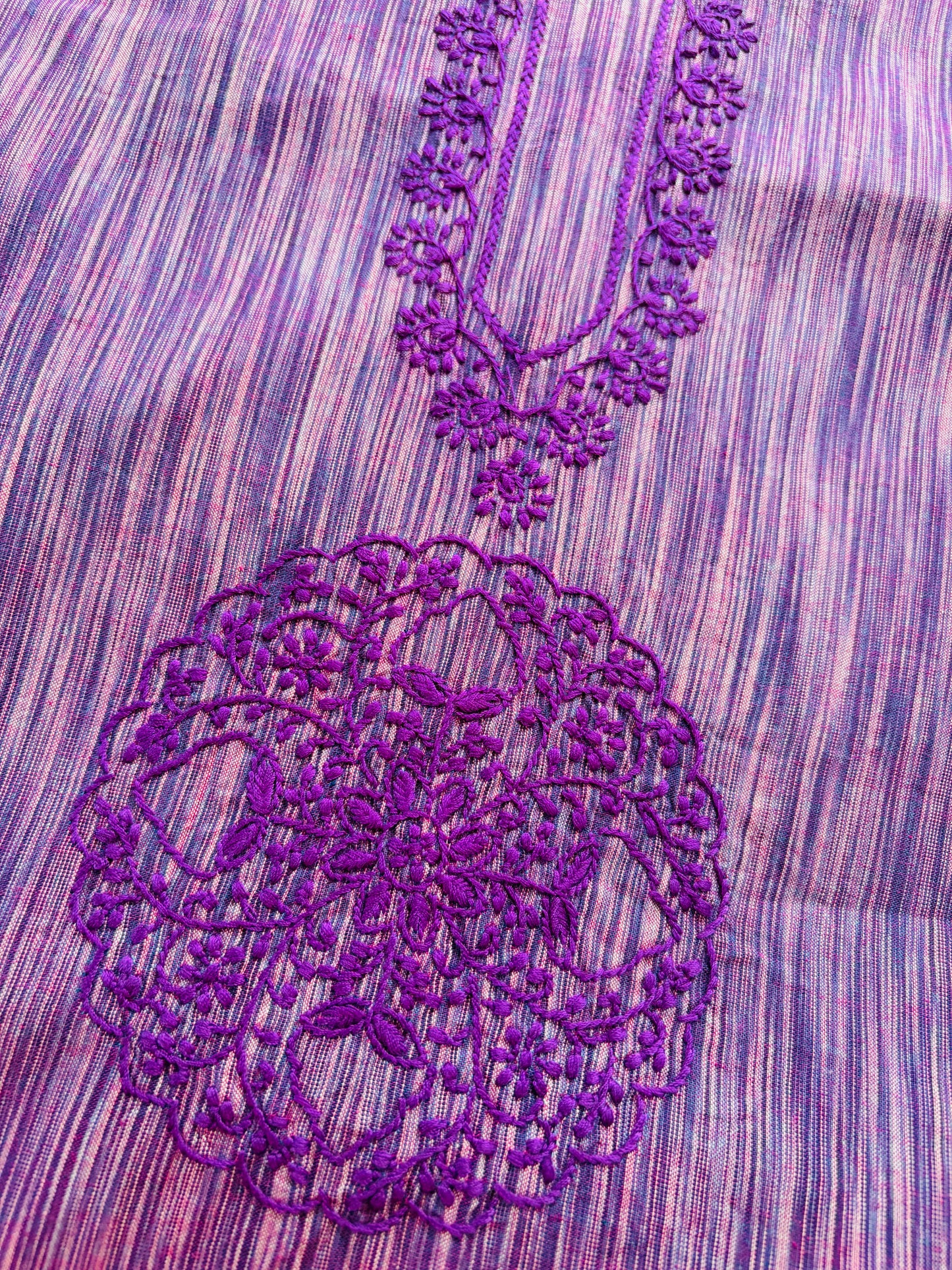 Chikankari mangalgiri cotton Kurta