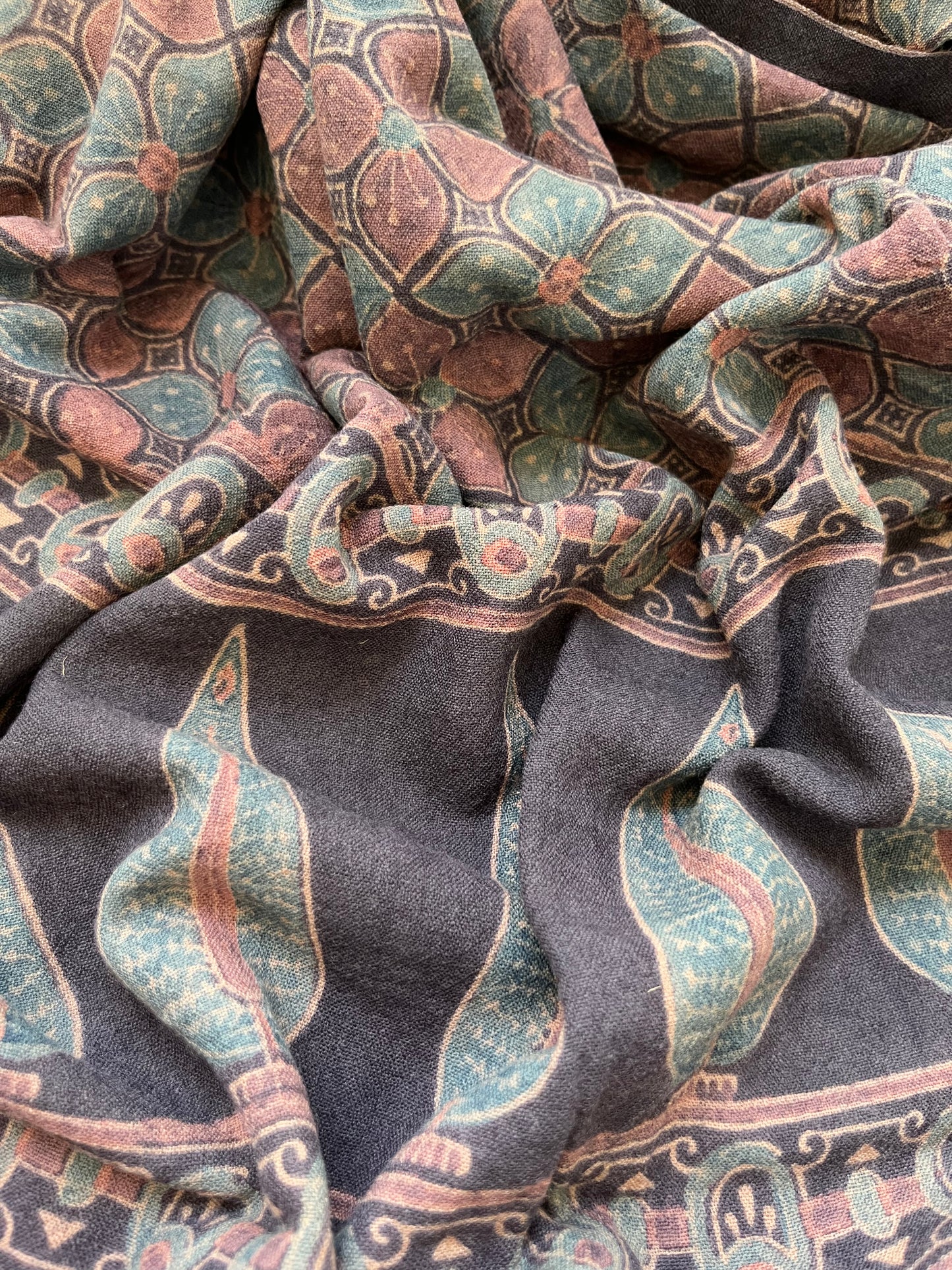 Handwoven ajrakh shawl