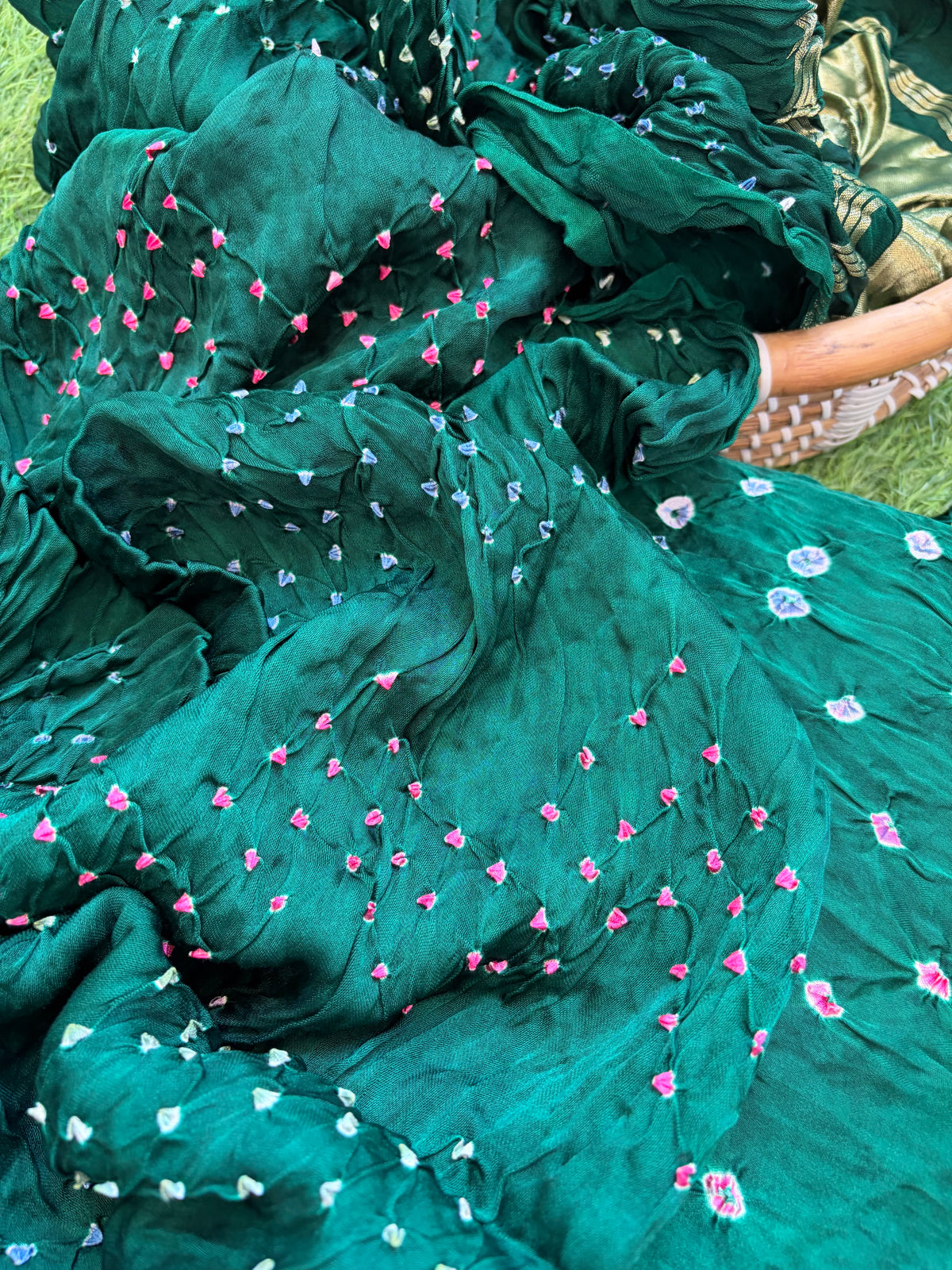 Modal Bandhani kurta bottom dupatta