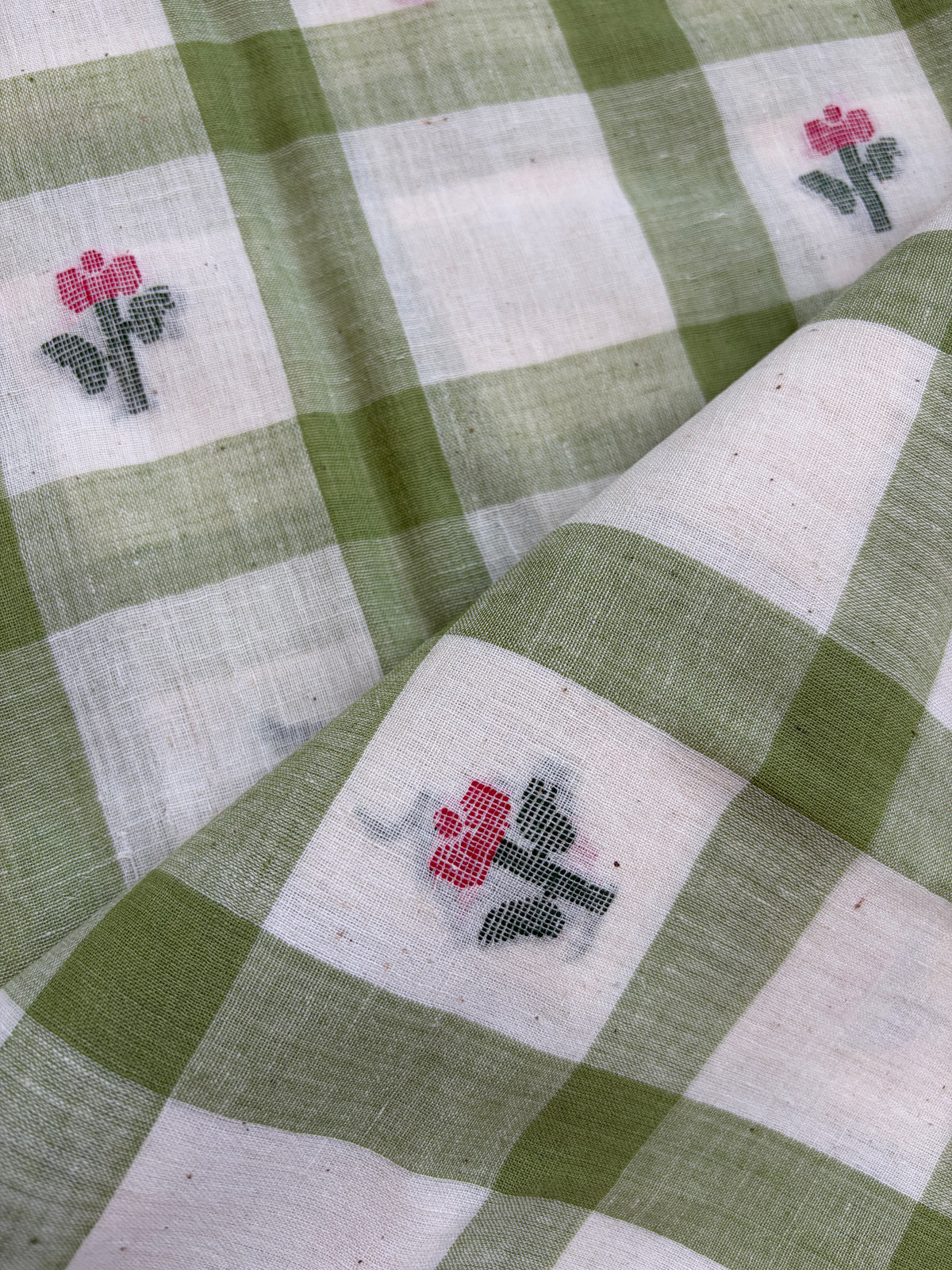 Jaamdani mul fabric