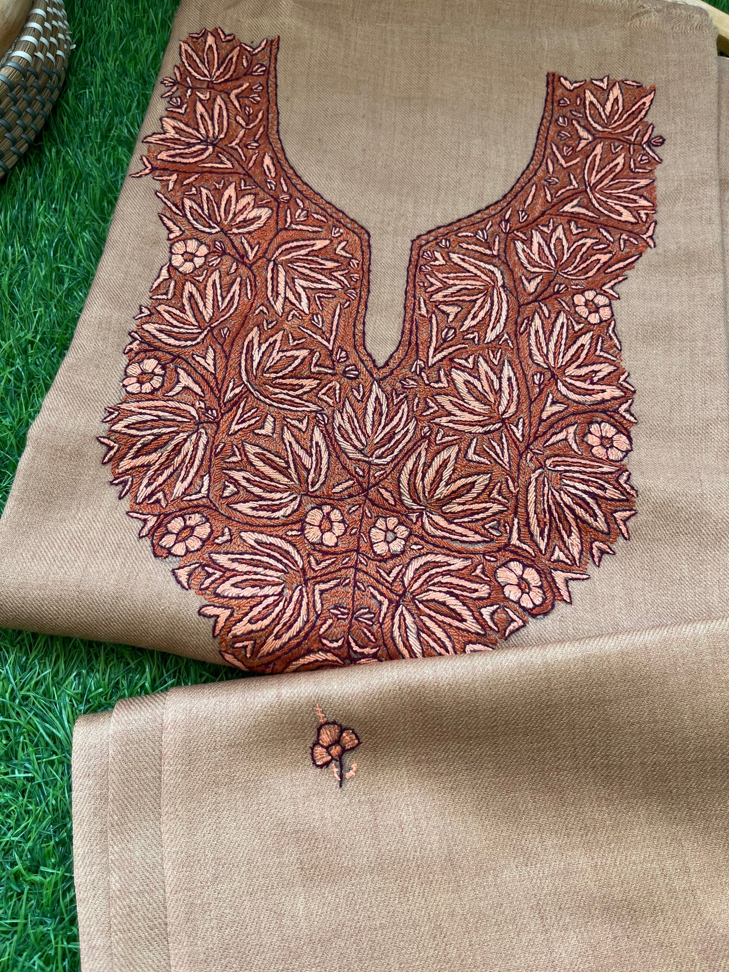 Woollen hand embroidered suit