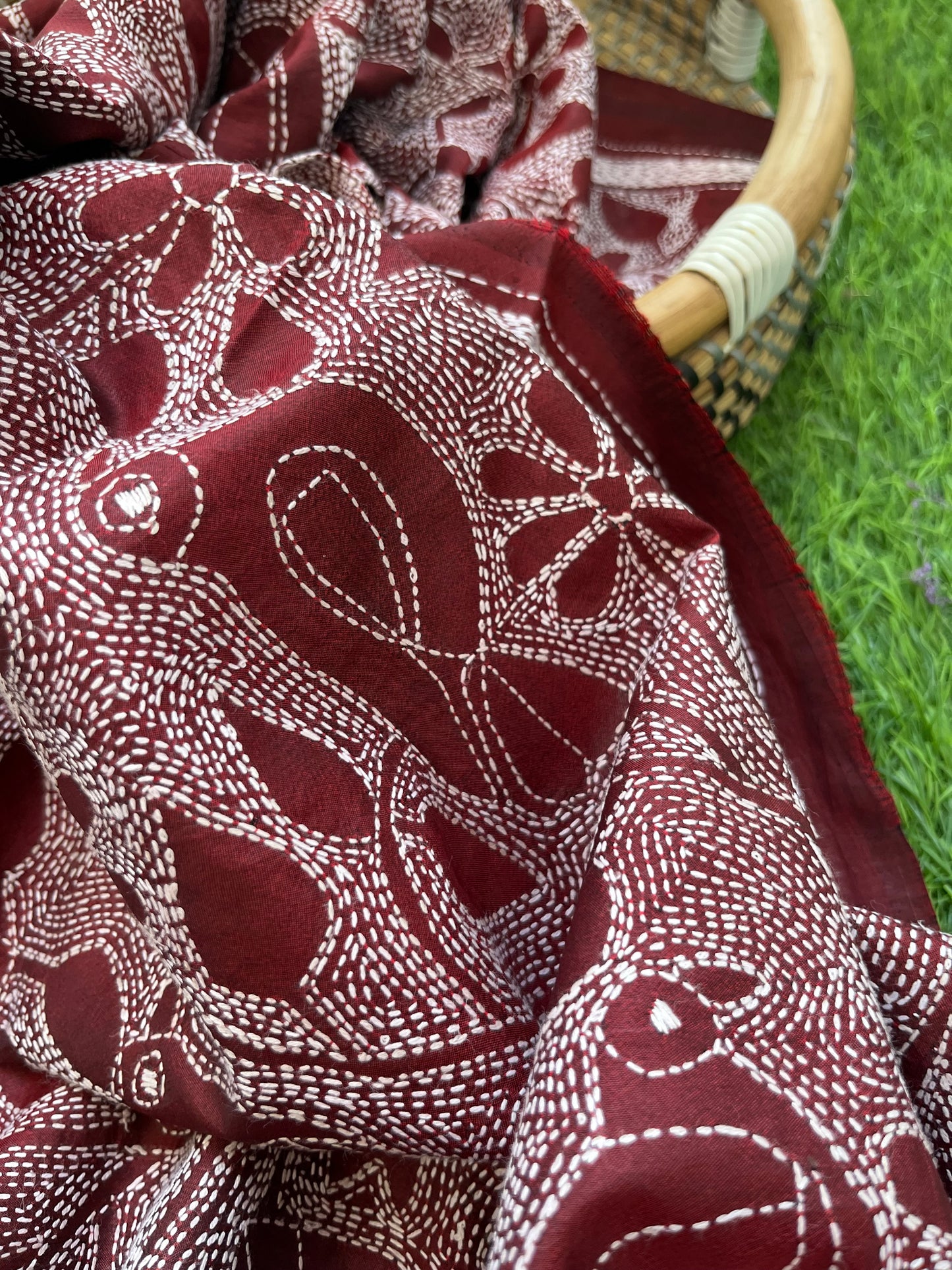 Silk Kantha Dupatta