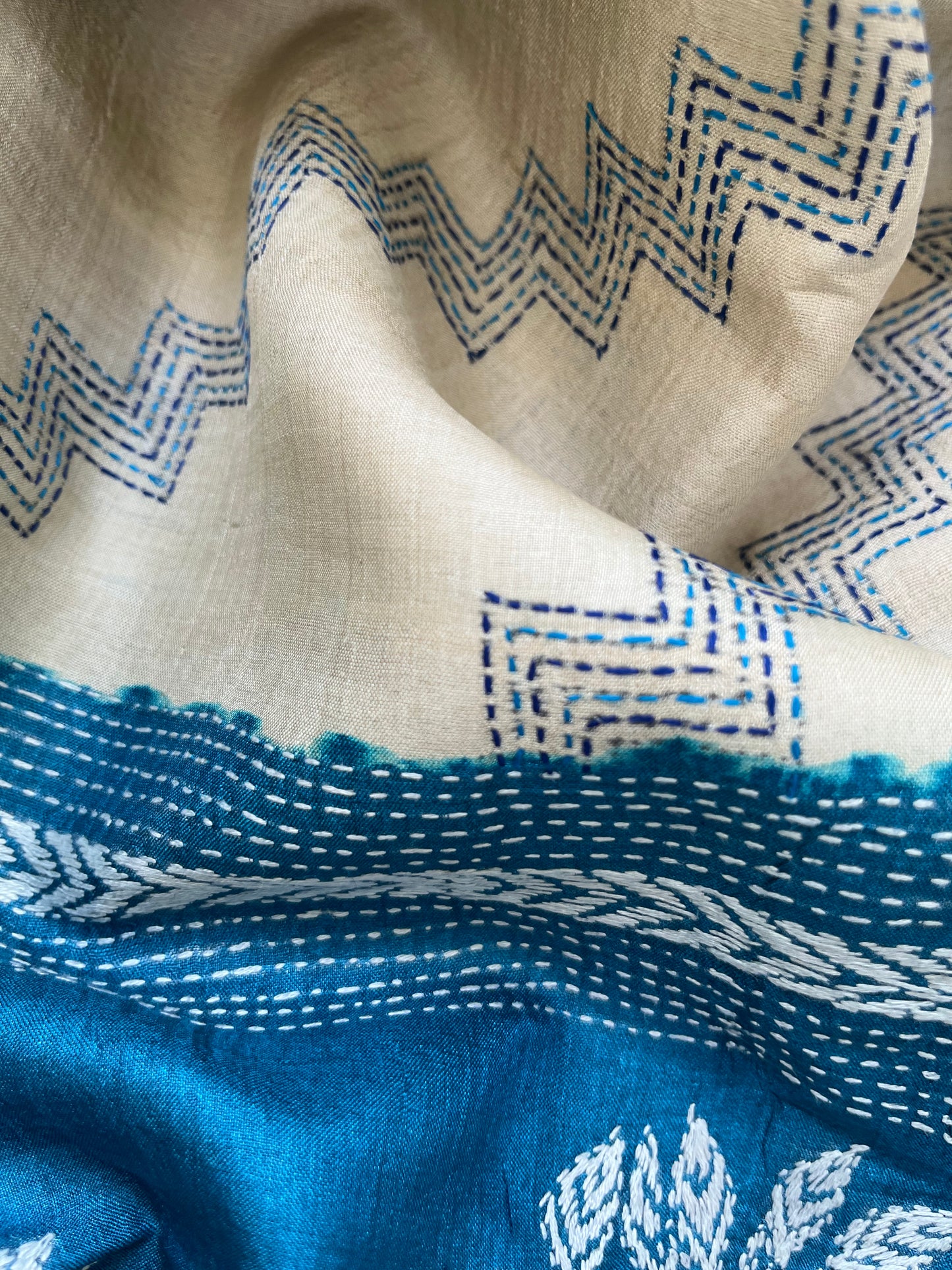 Silk Kantha Dupatta