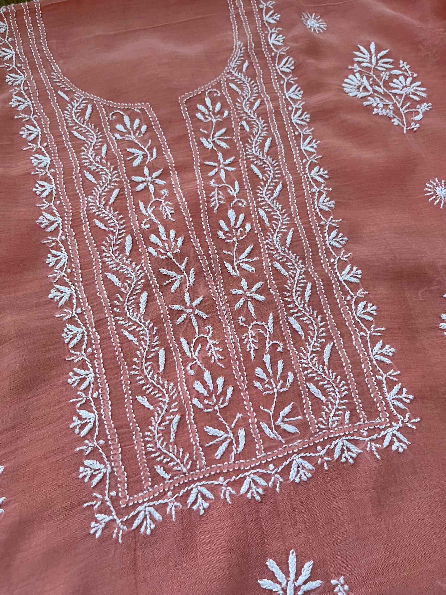 Chanderi Chikankari Kurta Dupatta
