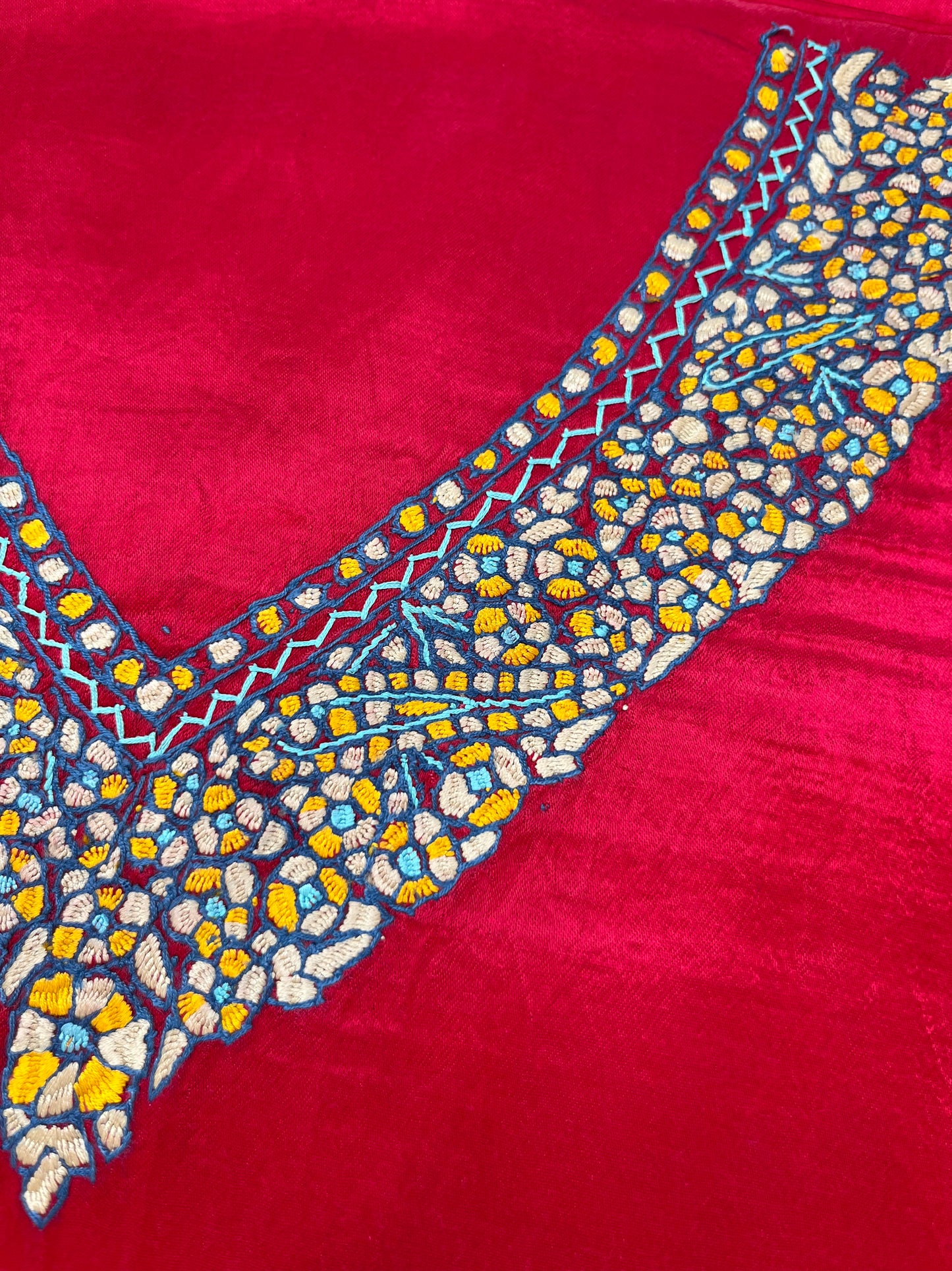 Mashru Silk kashmiri work kurta