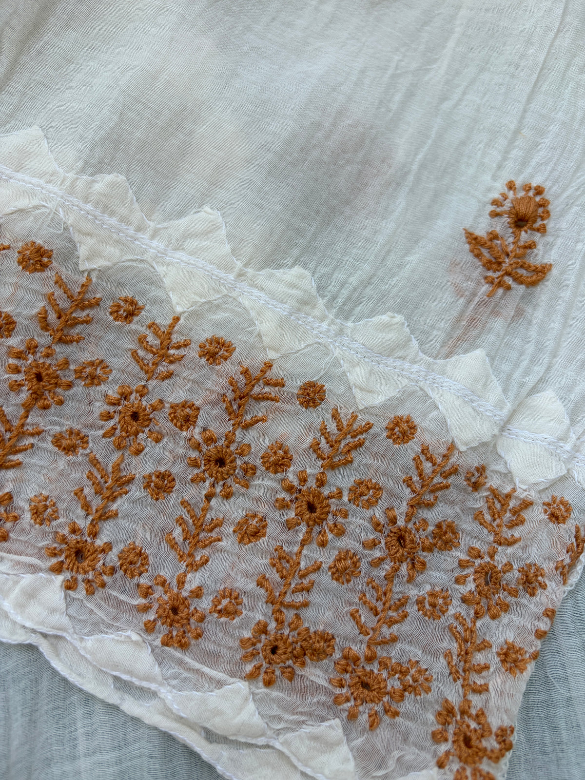 Chikankari daraz chanderi Kurta