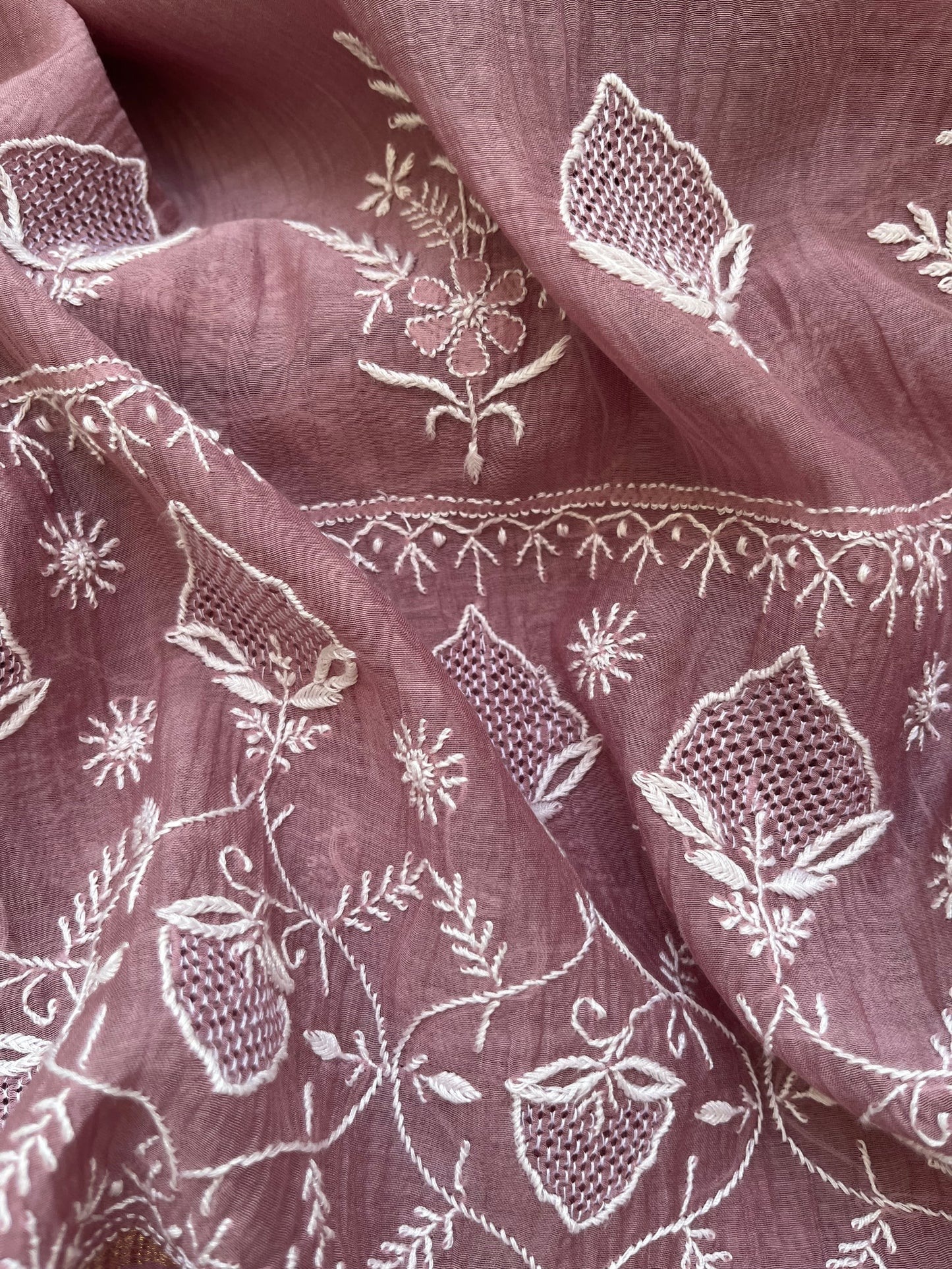 Jaamdani kurta chikankari dupatta