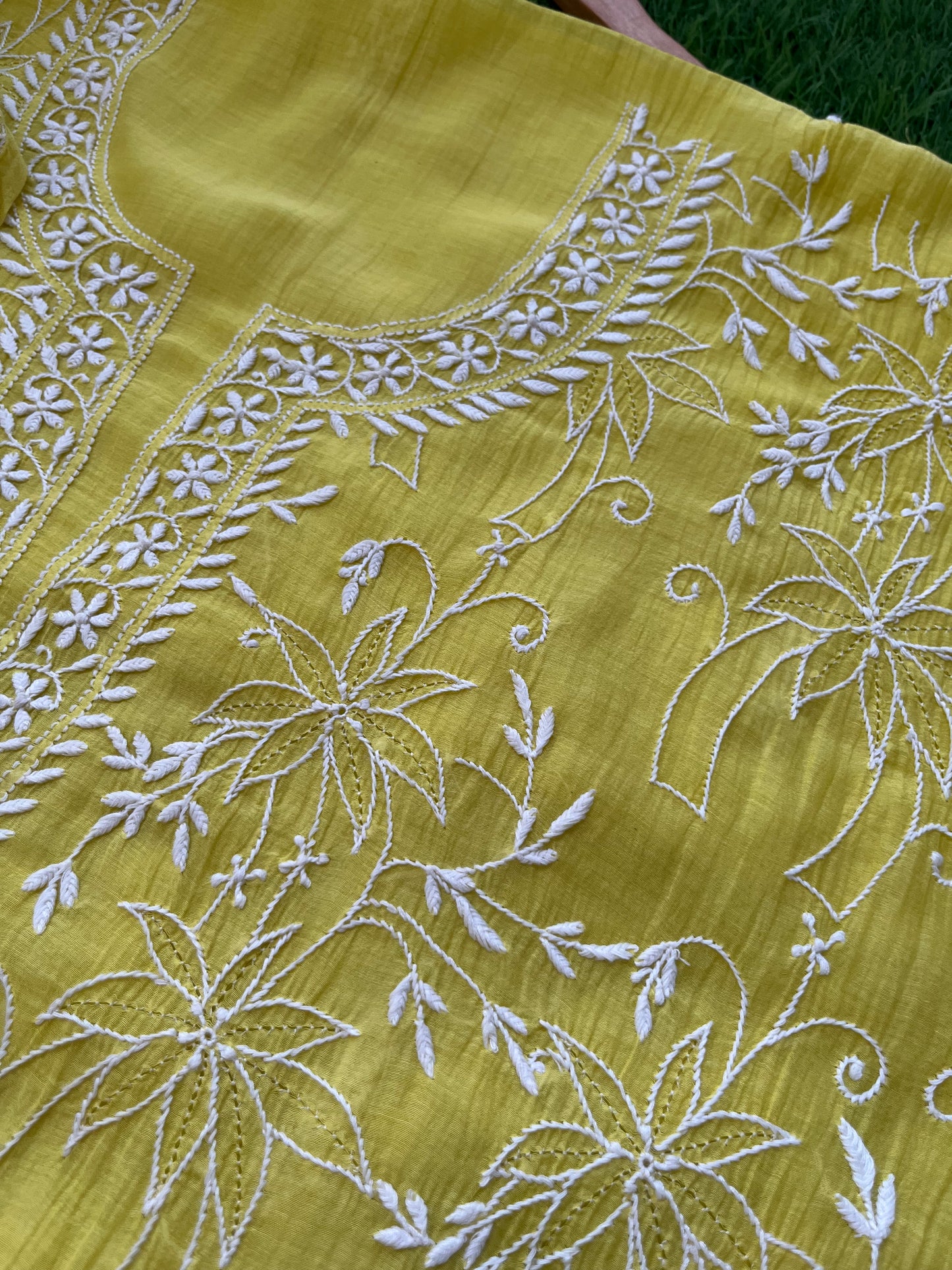 Chanderi Chikankari Kurta Dupatta