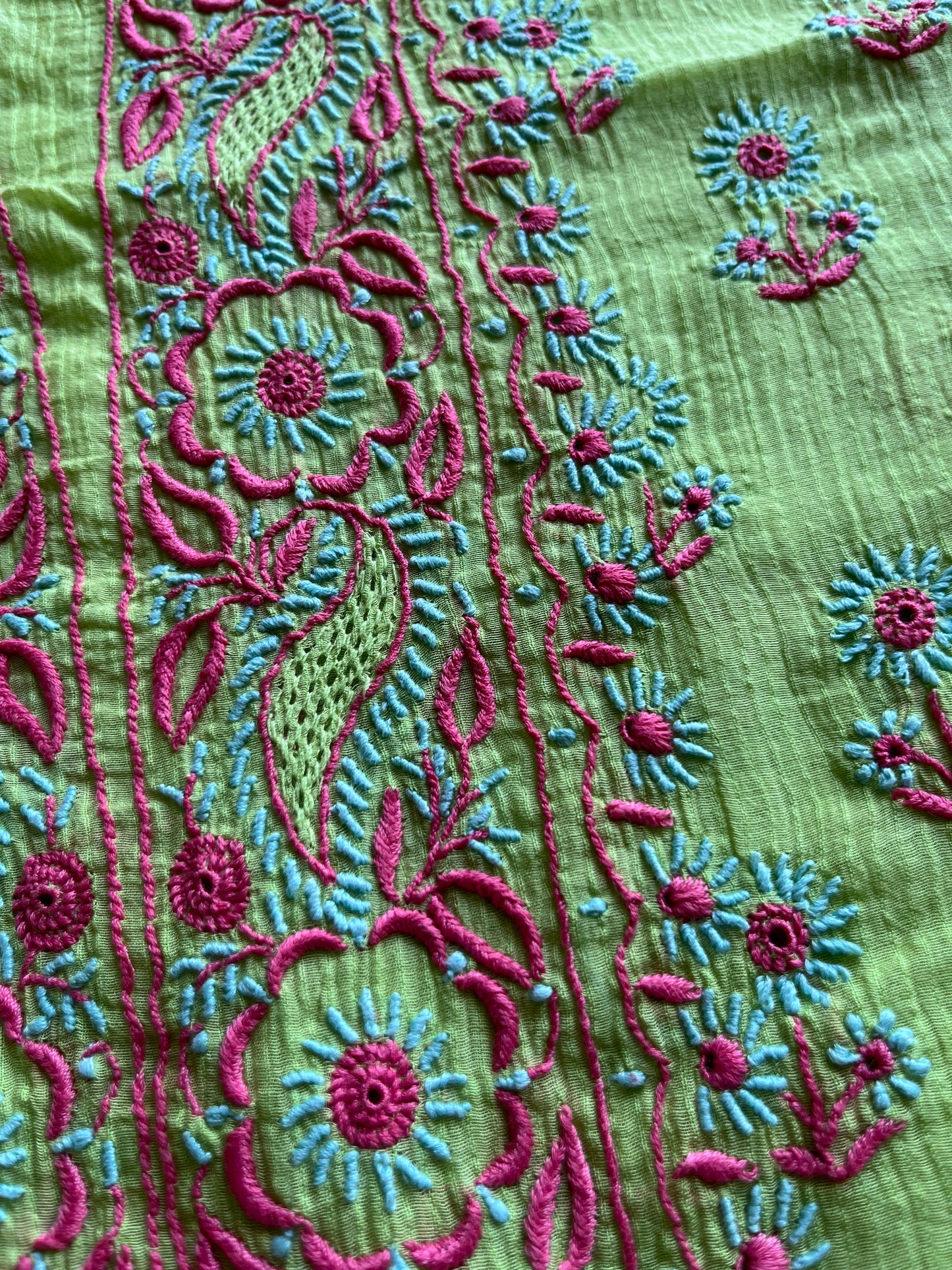 Chanderi Chikankari Kurta Dupatta