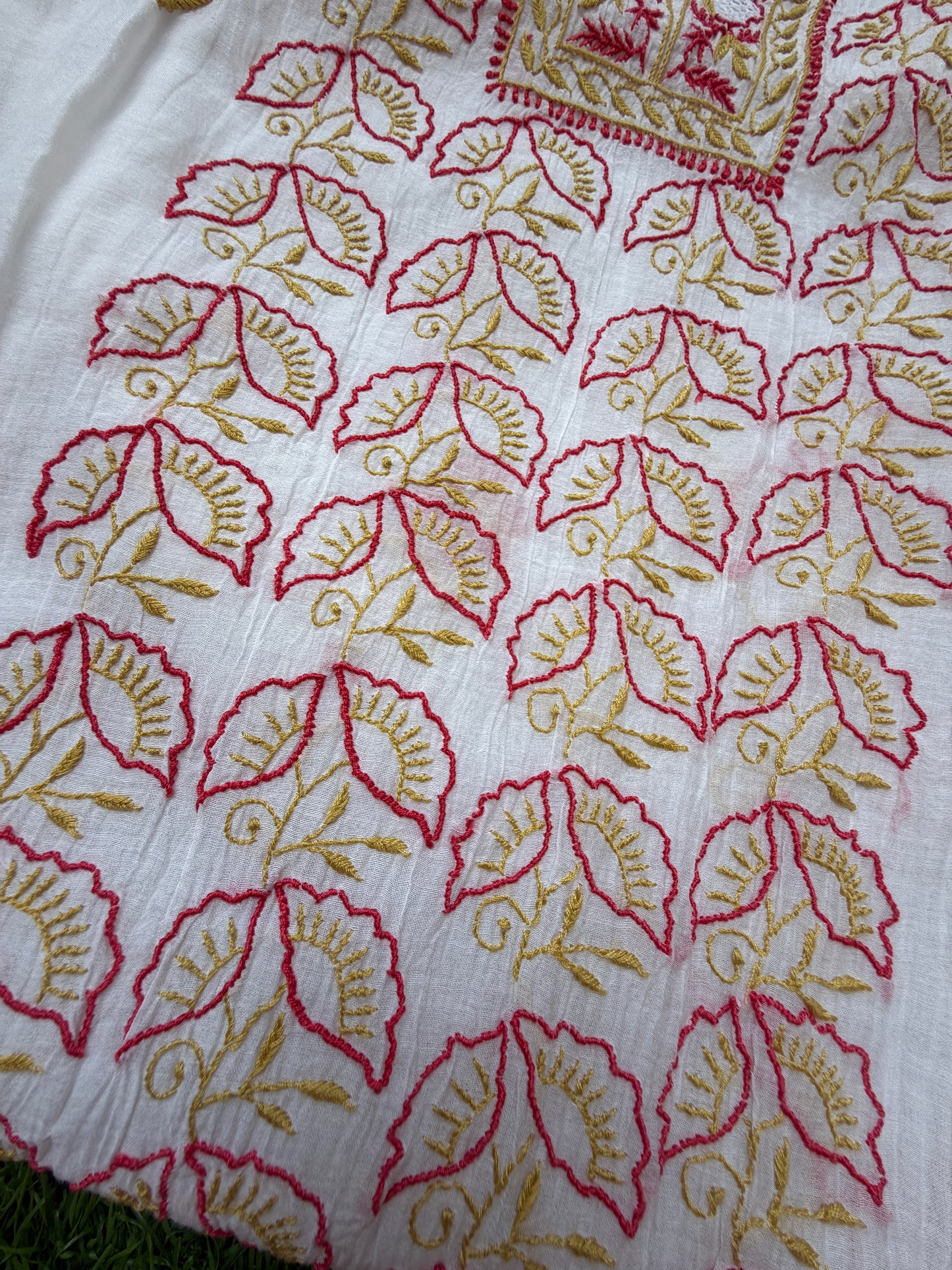 Chanderi Chikankari Kurta Dupatta