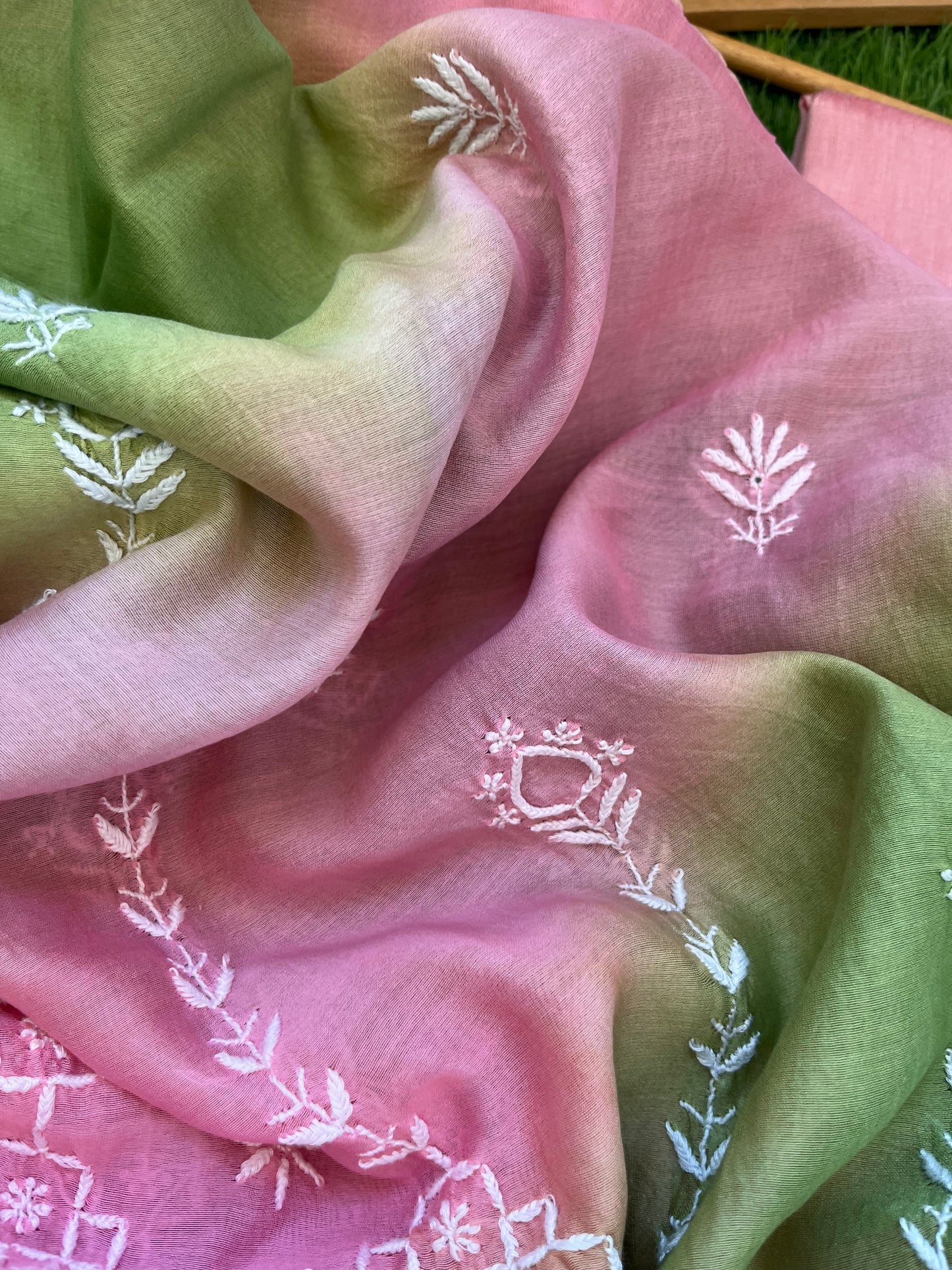 Cotton silk kurta bottom chanderi dupatta