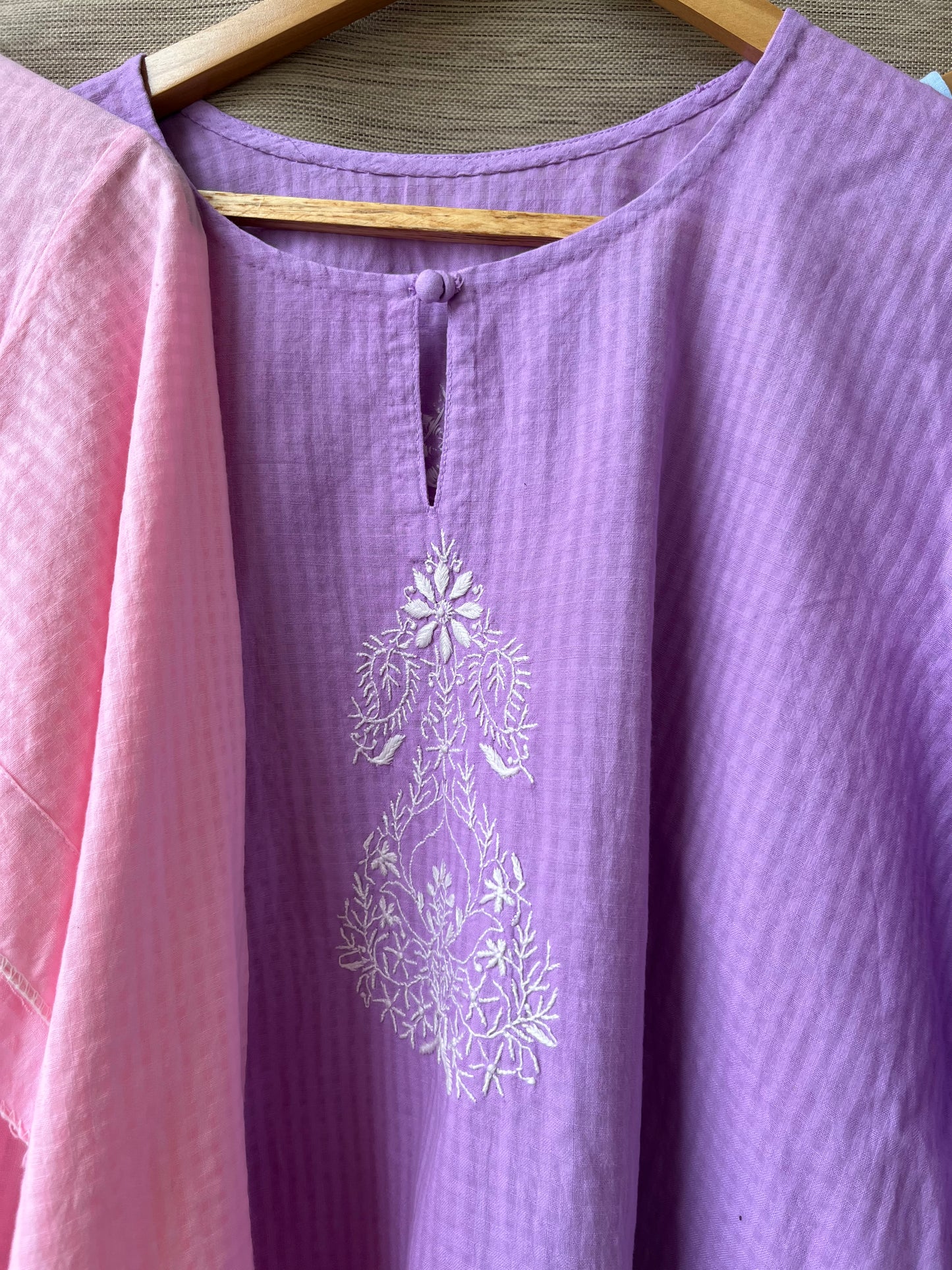 Cotton chikankari kurta