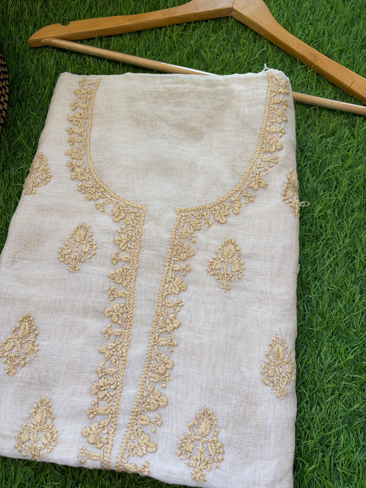 Chikankari chanderi Kurta