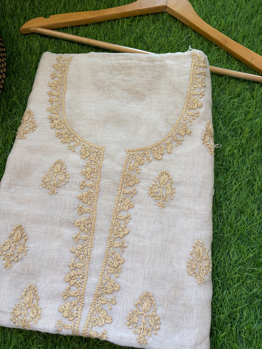 Chikankari chanderi Kurta