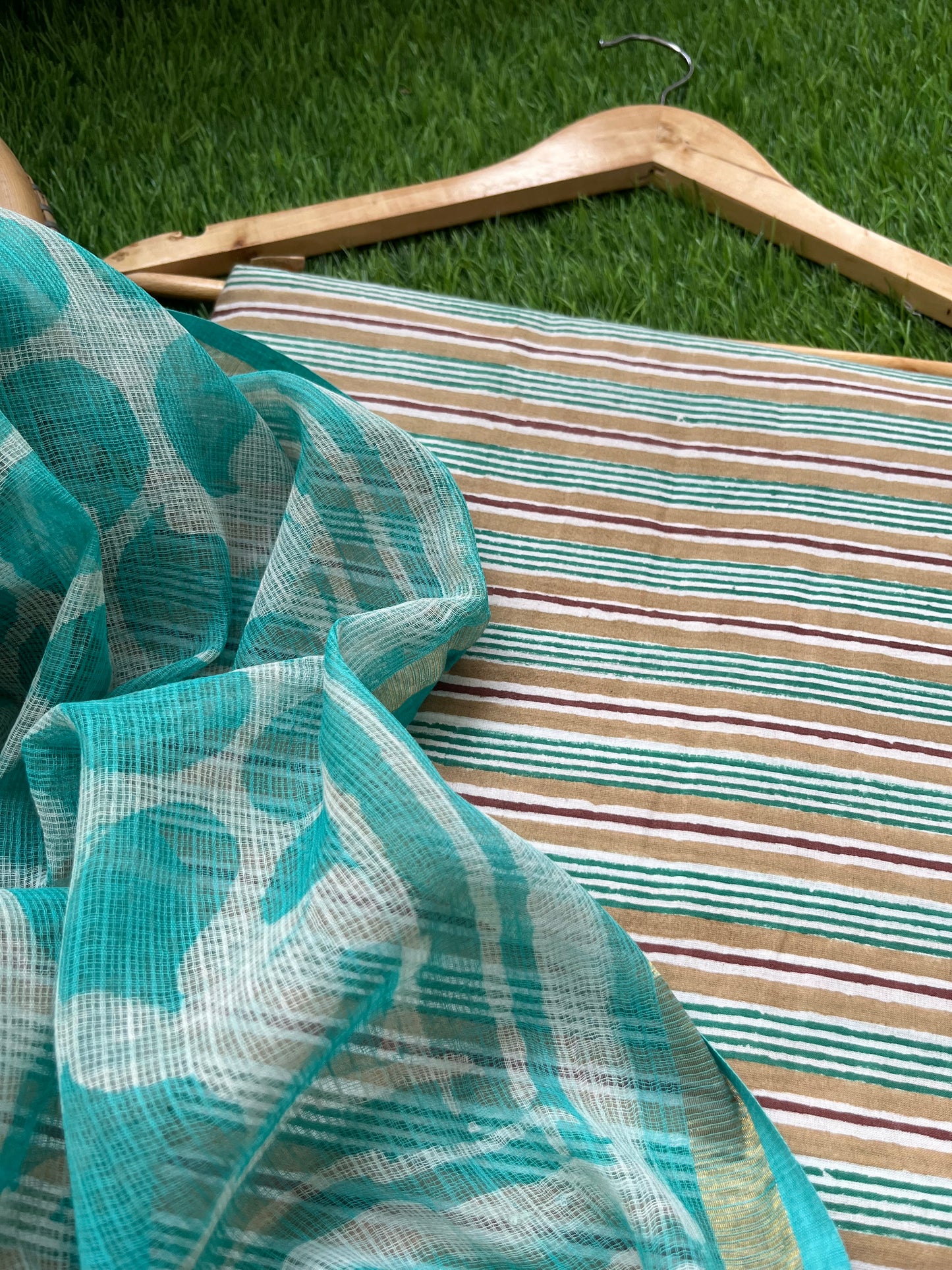 Block print kota Dupatta cotton Kurta