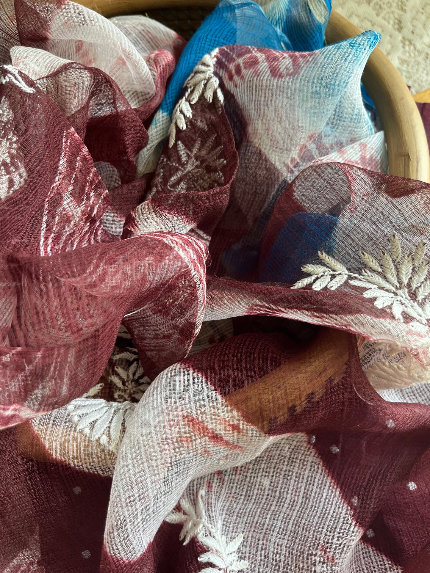 Mangalgiri Cotton kurta hakoba bottom Kota Doria dupatta