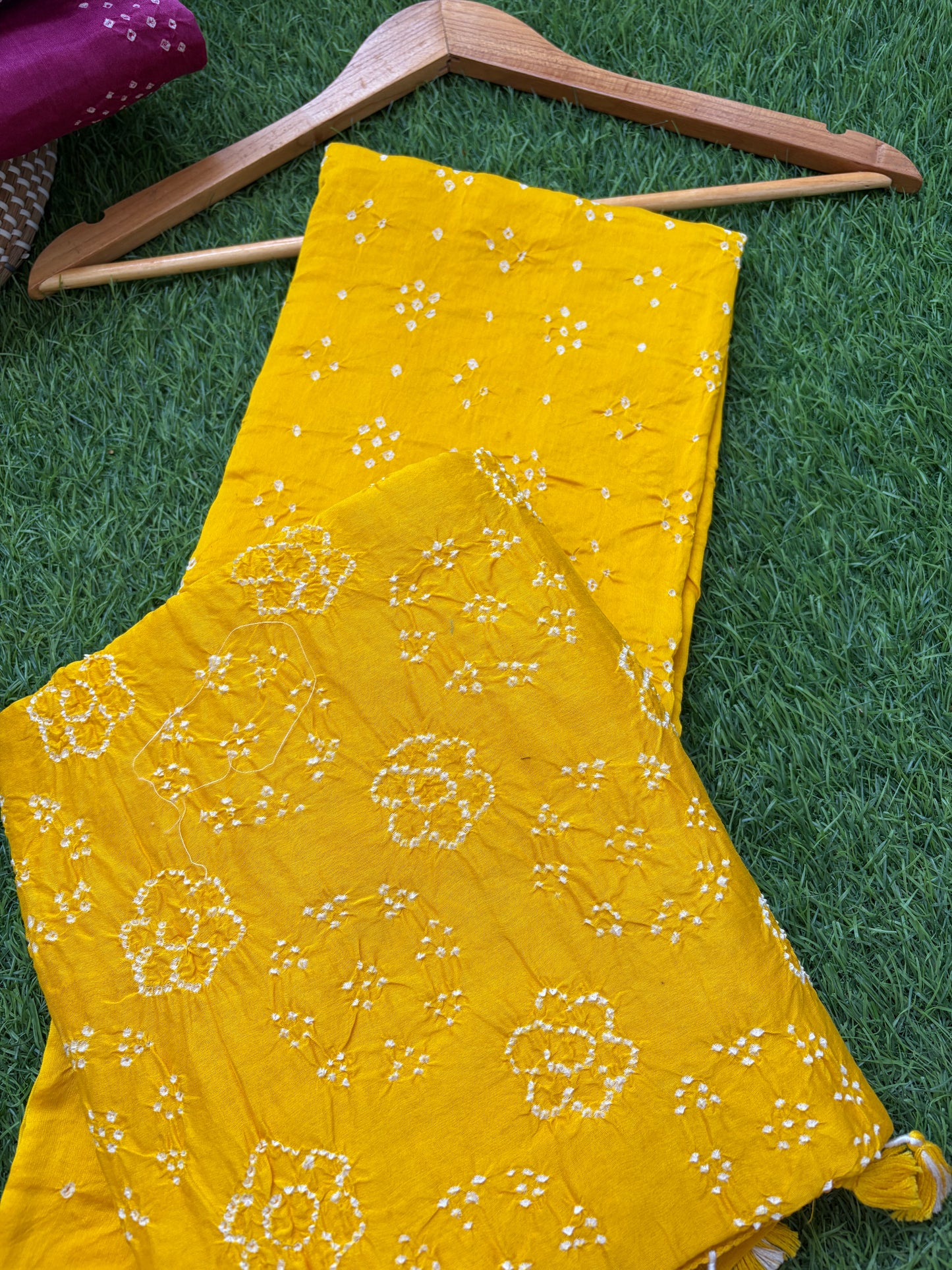 Chanderi Bandhani kurta dupatta