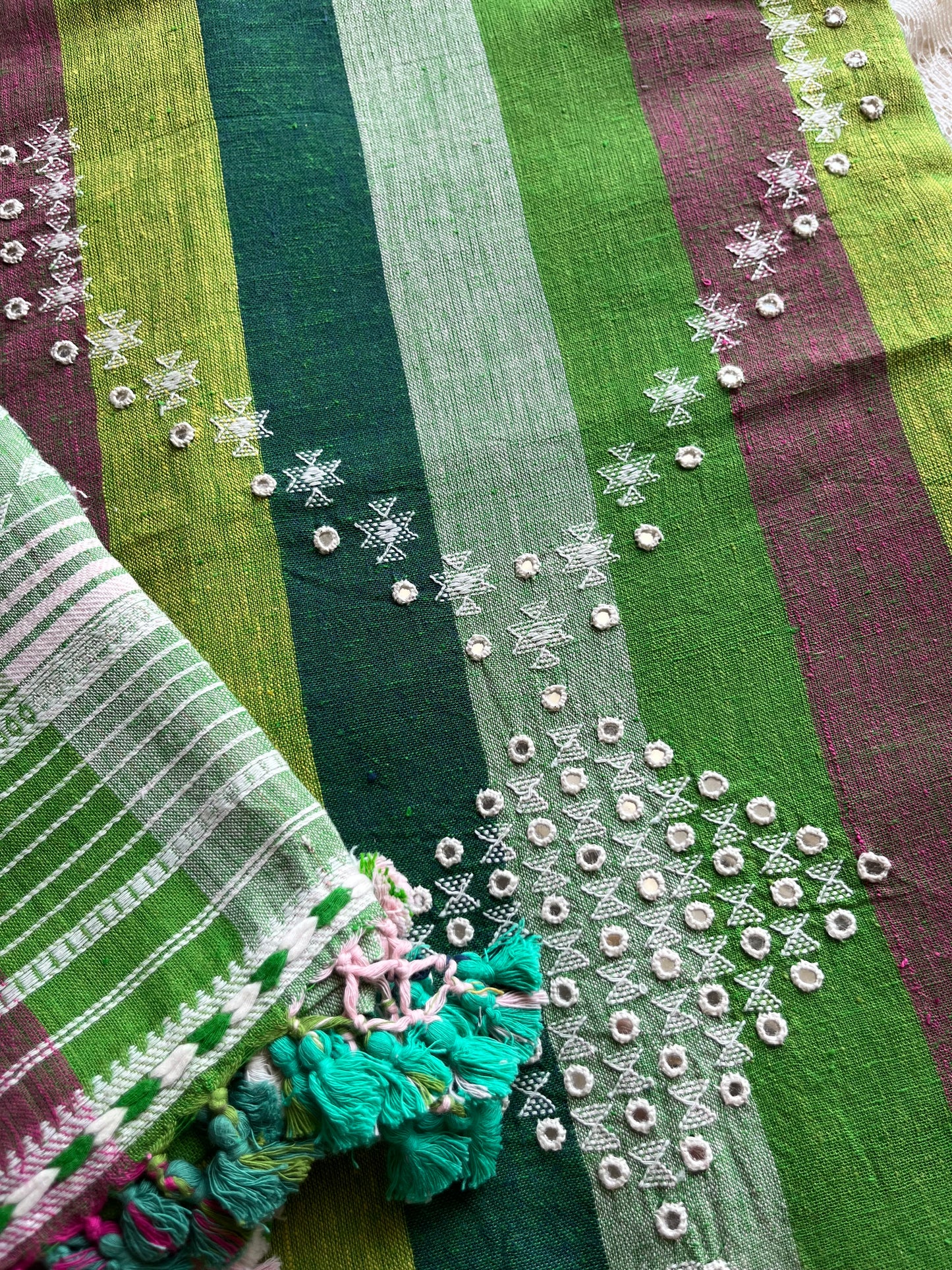 Handwoven organic kala Cotton kurta bottom stole