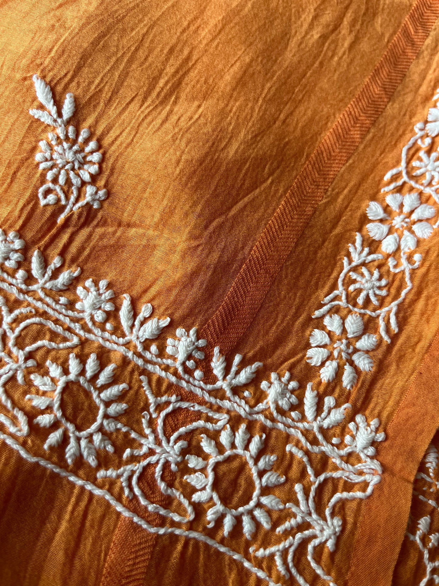 Cotton Baatik kurta bottom chikankari dupatta