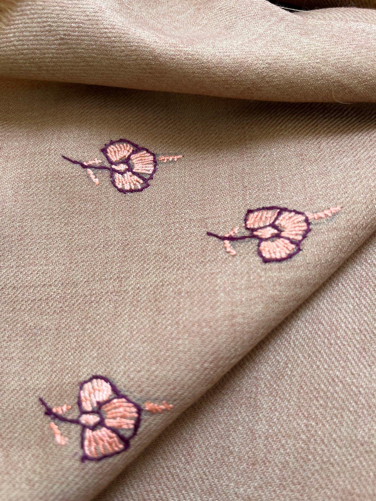 Woollen hand embroidered suit