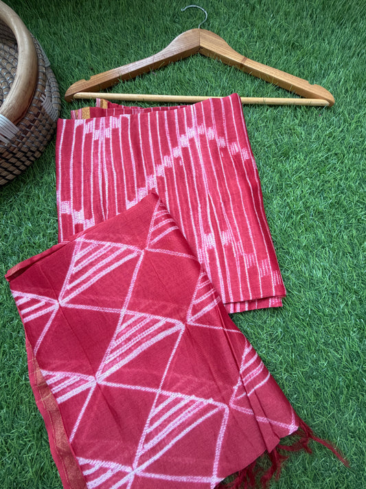 Chanderi Shibori kurta dupatta
