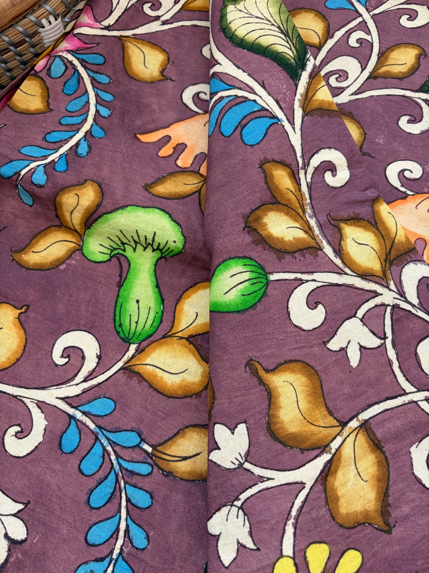 Cotton Kalamkari Fabric (hand painted)