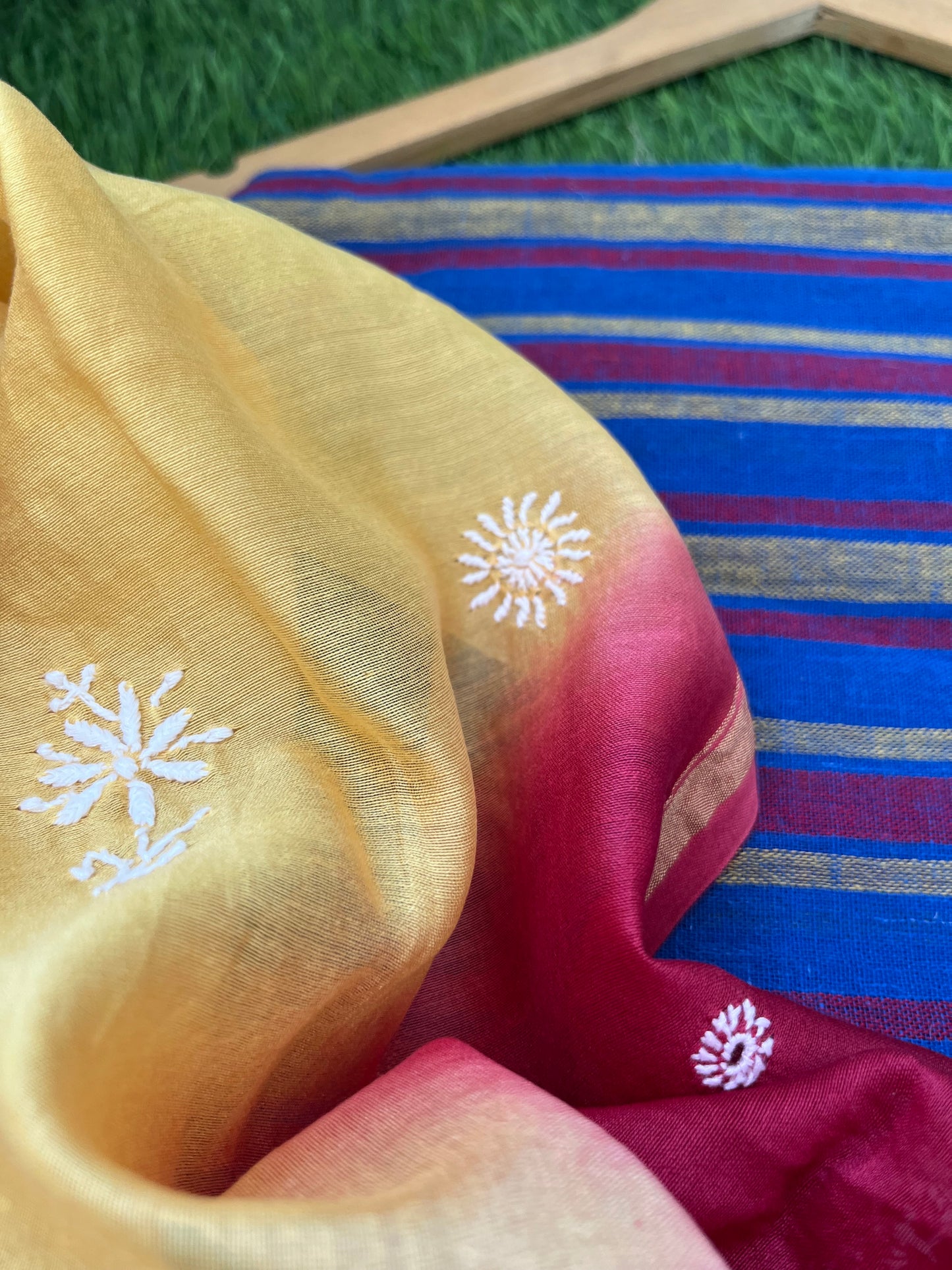 रोज़ाना  :Chanderi Chikankari Dupatta with kala cotton kurta Fabric