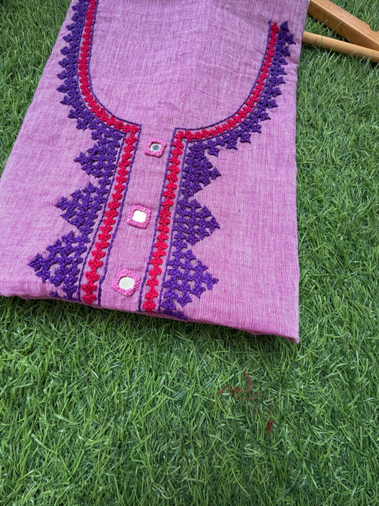 Sindhi work mangalgiri cotton Kurta