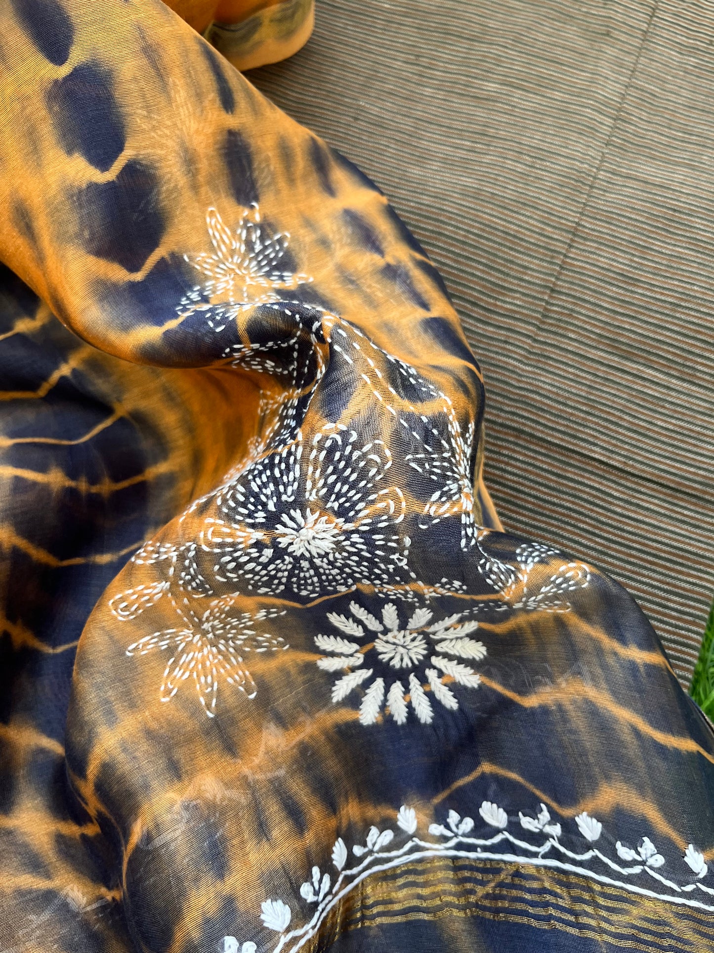 Handwoven Cotton kurta fabric chanderi dupatta