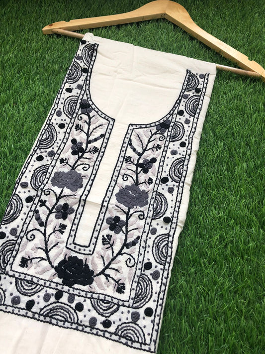 Handwoven Cotton embroidered kurta