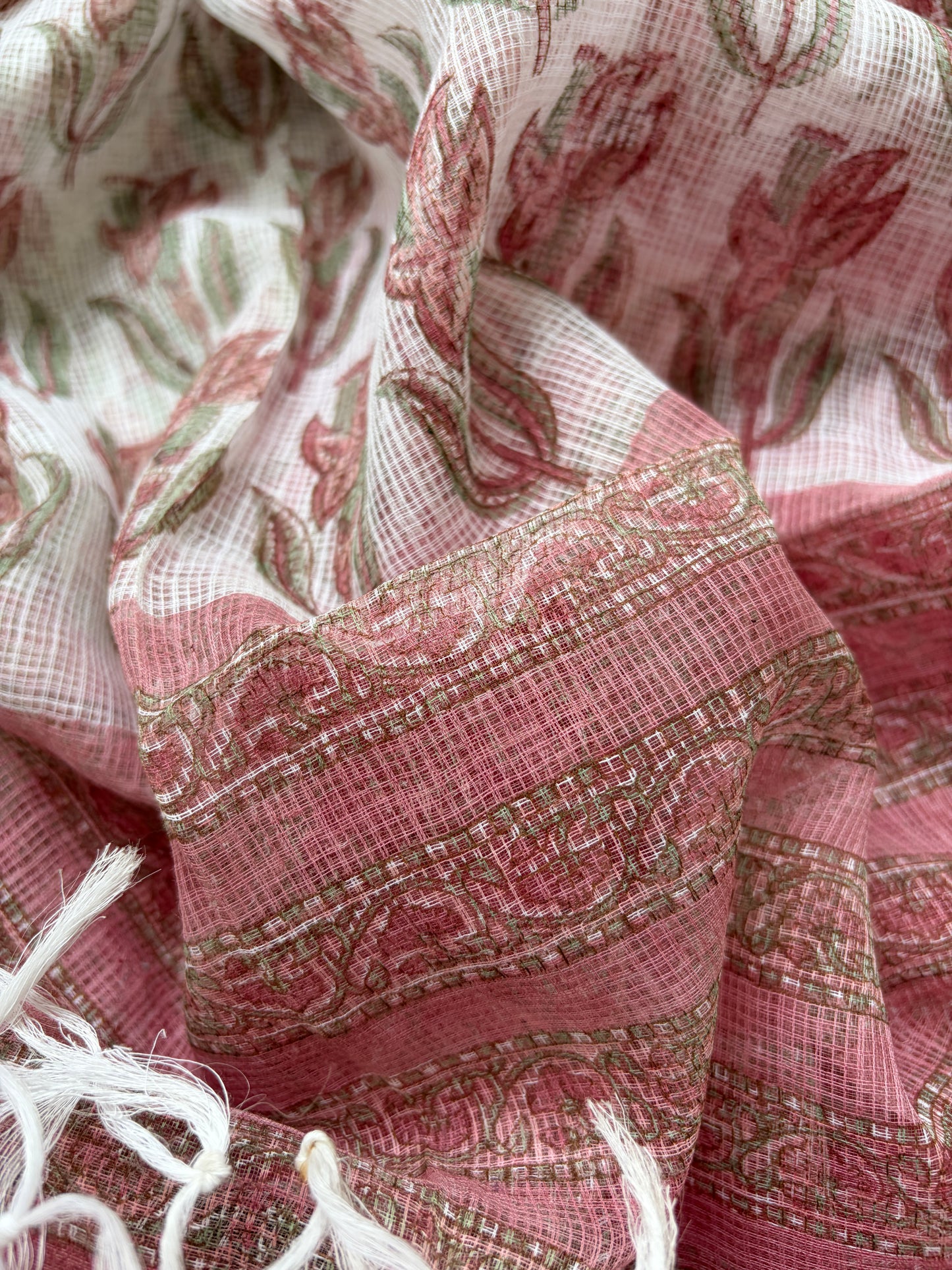 Mangalgiri kurta bottom fabric kota dupatta